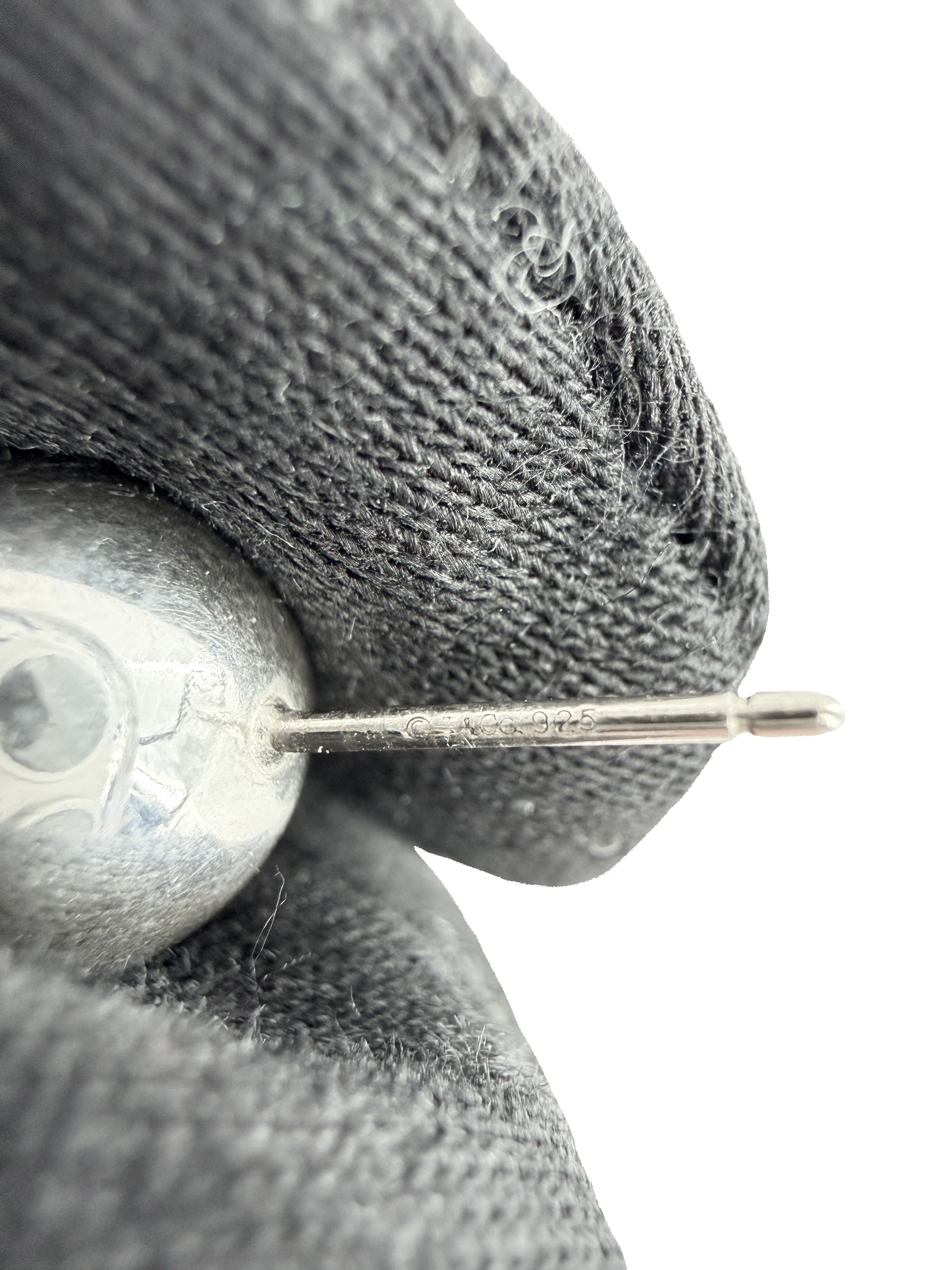 Tiffany & Co sterling silver hardwear ball stud earrings