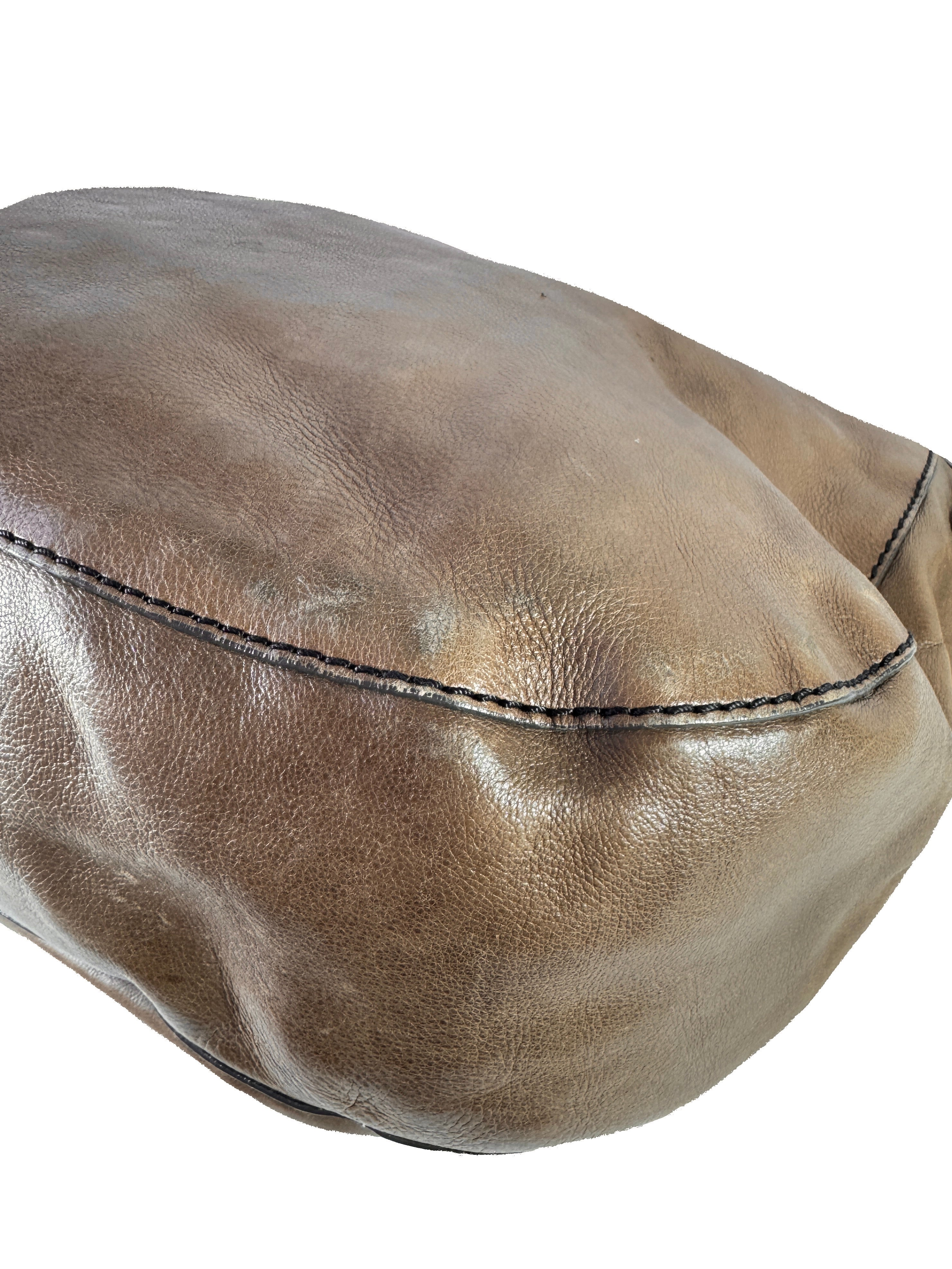 Chloé taupe leather Edith hobo shoulder bag 01-07-53