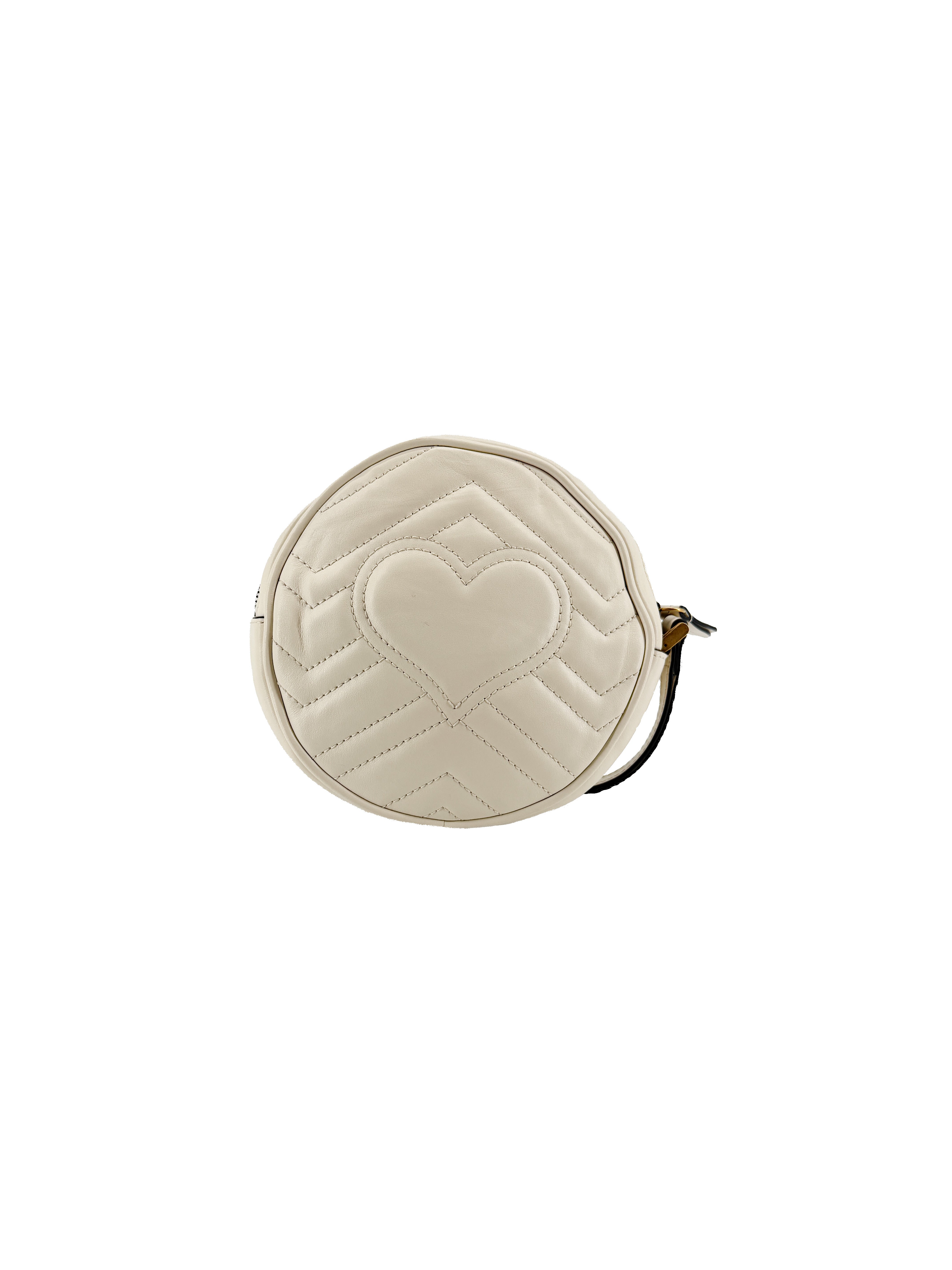 Gucci cream Marmont GG wristlet 575164-584046