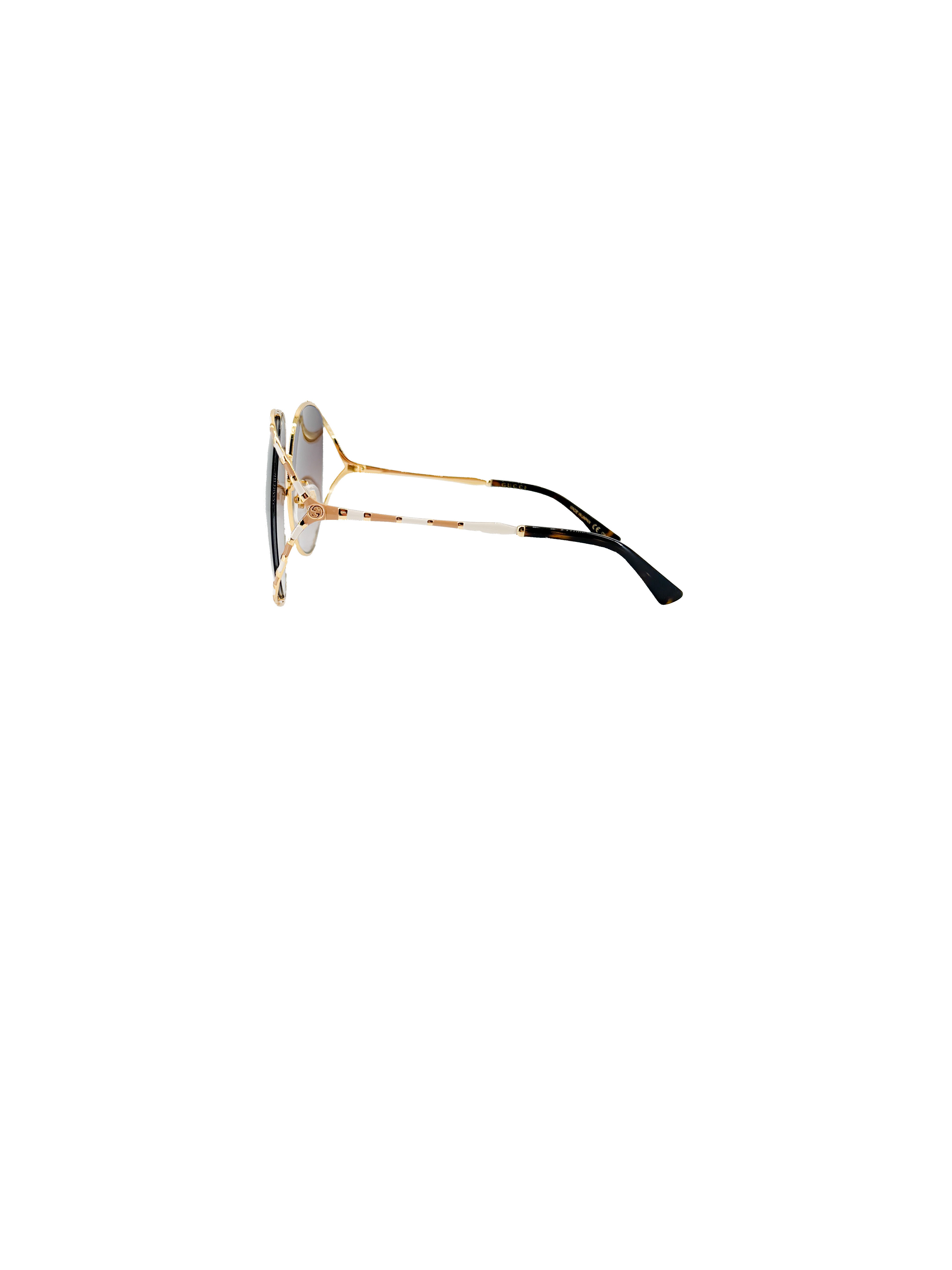 Gucci gold, peach, cream sunglasses GG0595S *case*