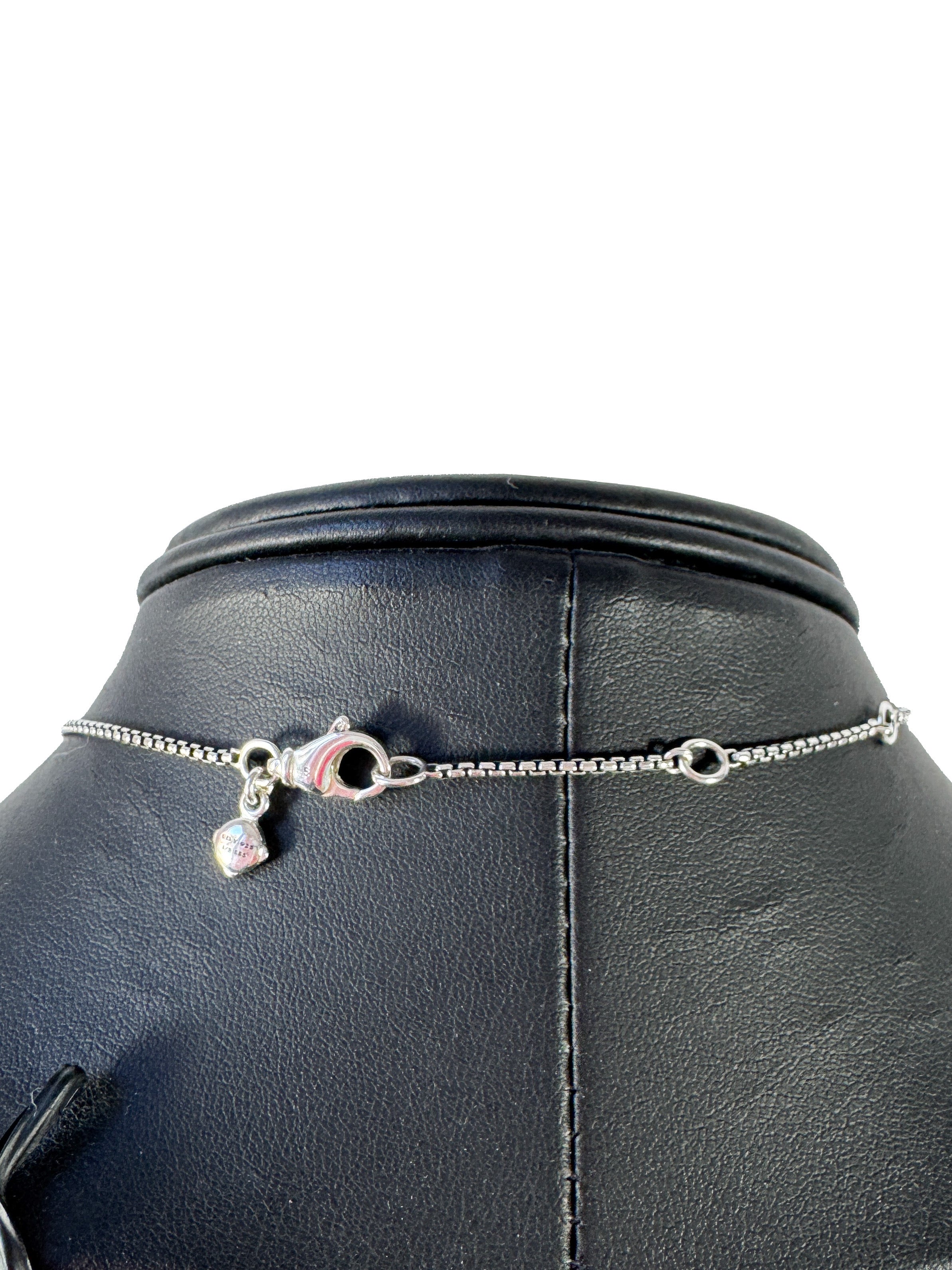 David Yurman sterling silver 18k yellow gold petite cable linked necklace