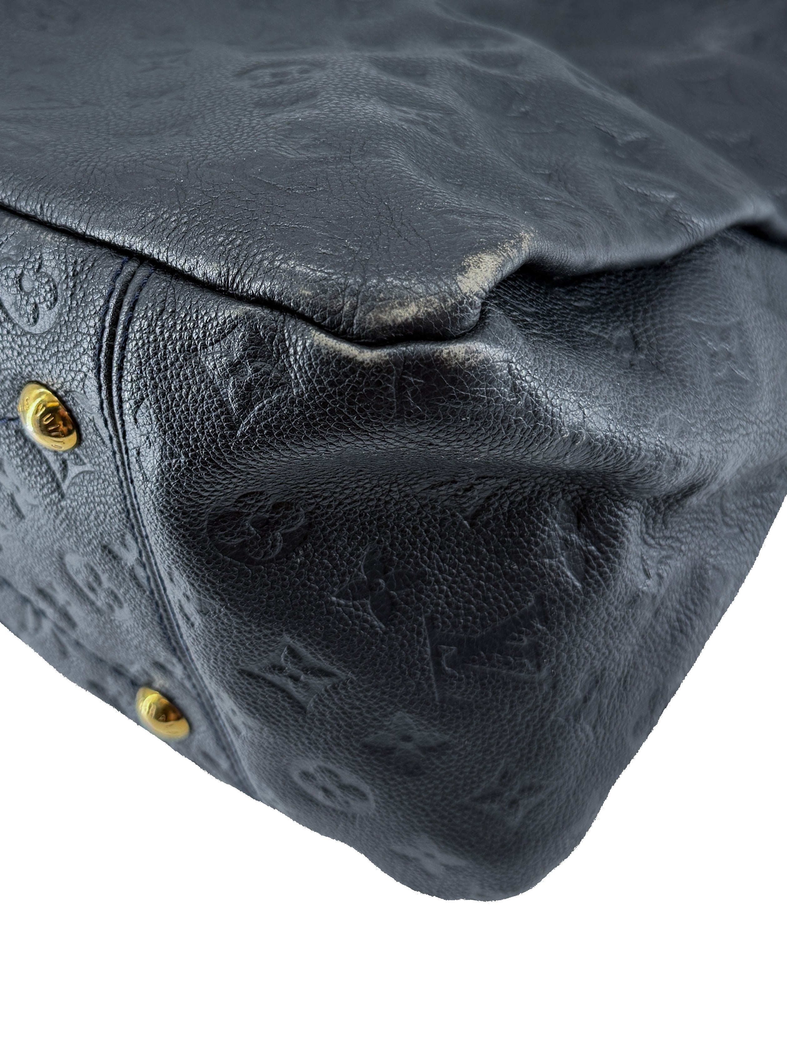 Louis Vuitton monogram dark navy empreinte Artsy MM CA1121
