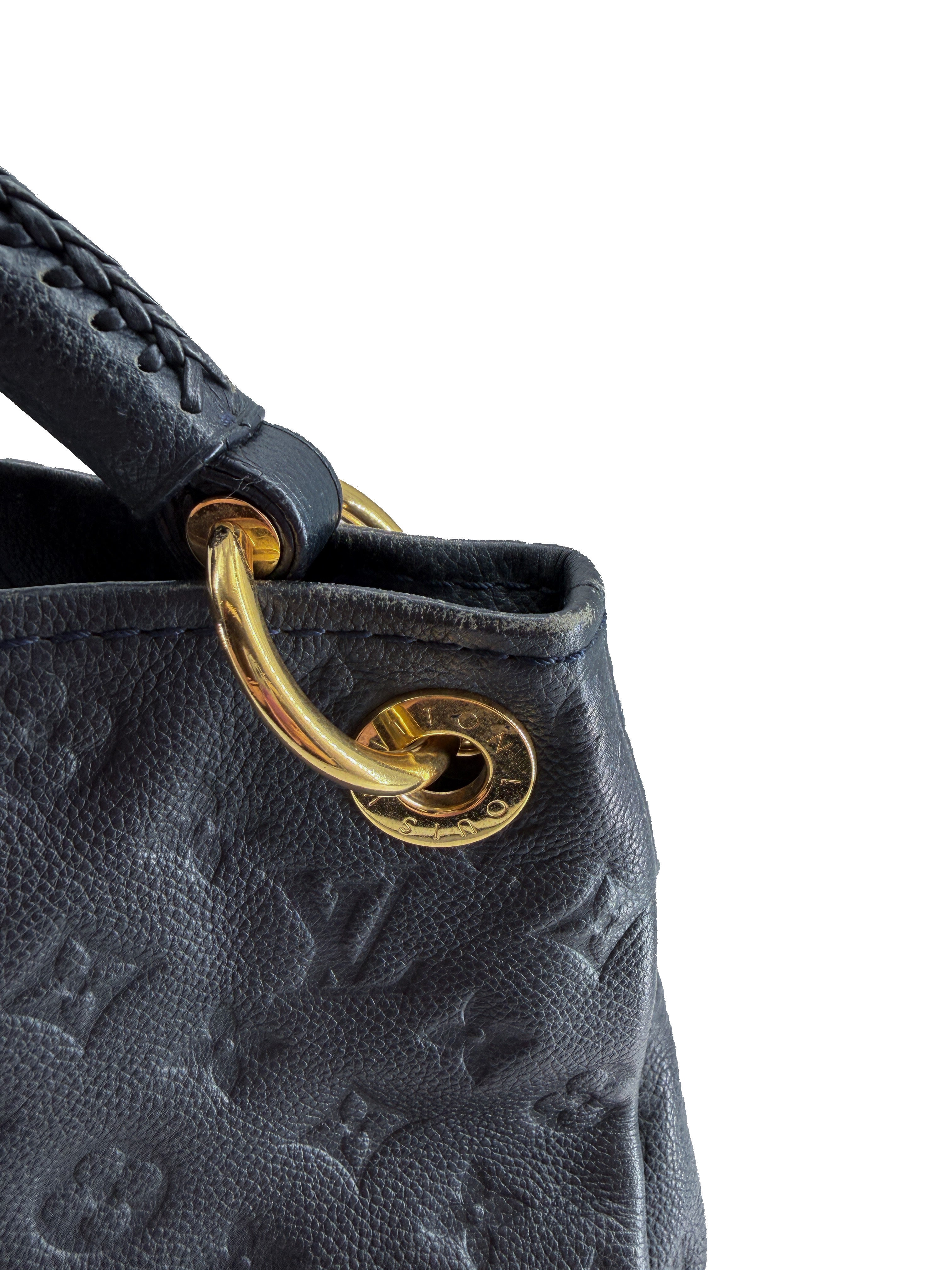 Louis Vuitton monogram dark navy empreinte Artsy MM CA1121