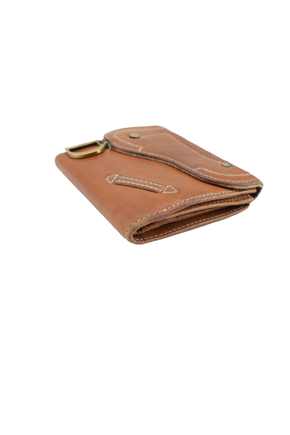 Christian Dior brown leather Saddle compact vintage wallet TR 00 92