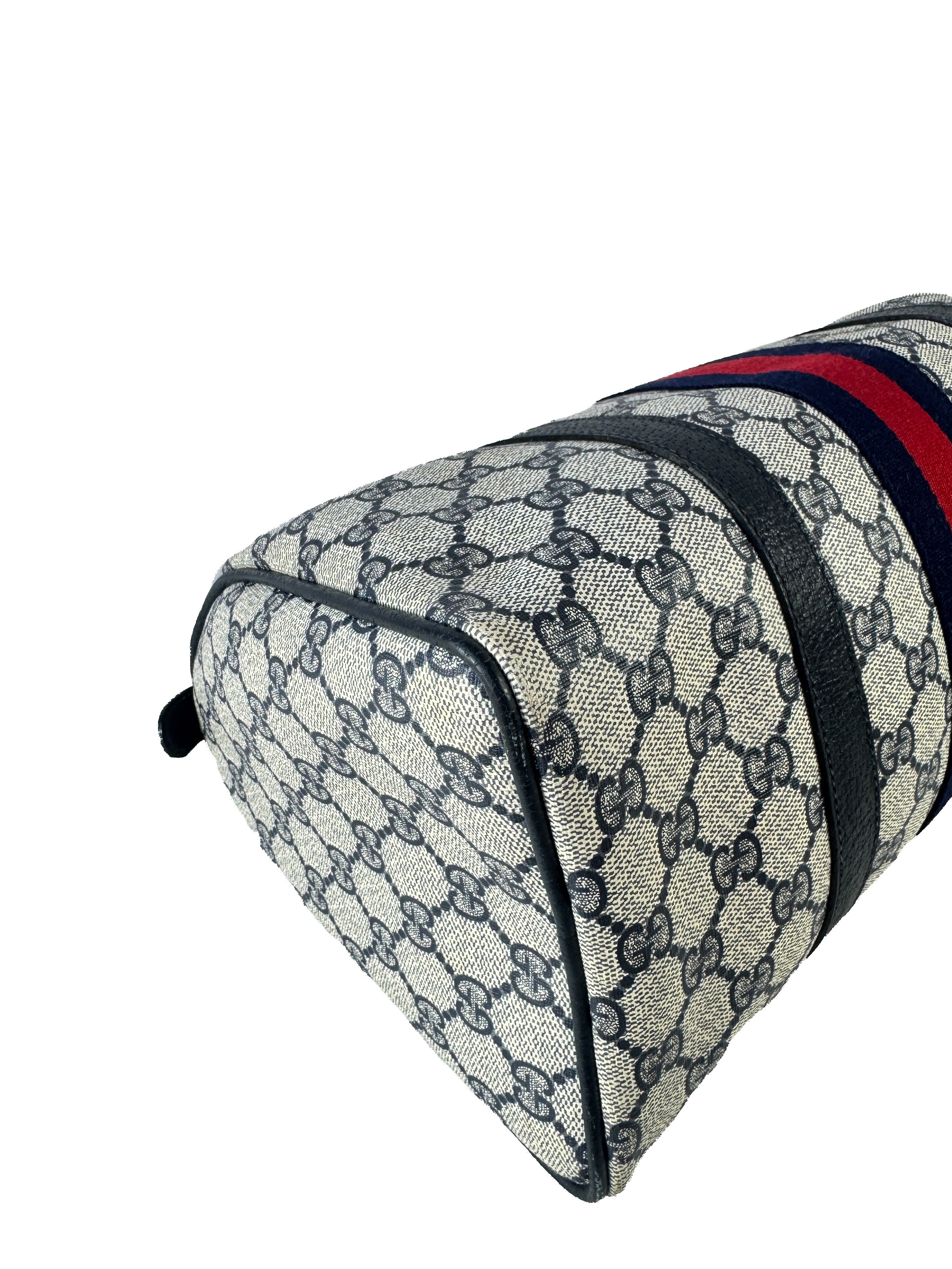 Gucci navy vintage boston bag 39-02-007