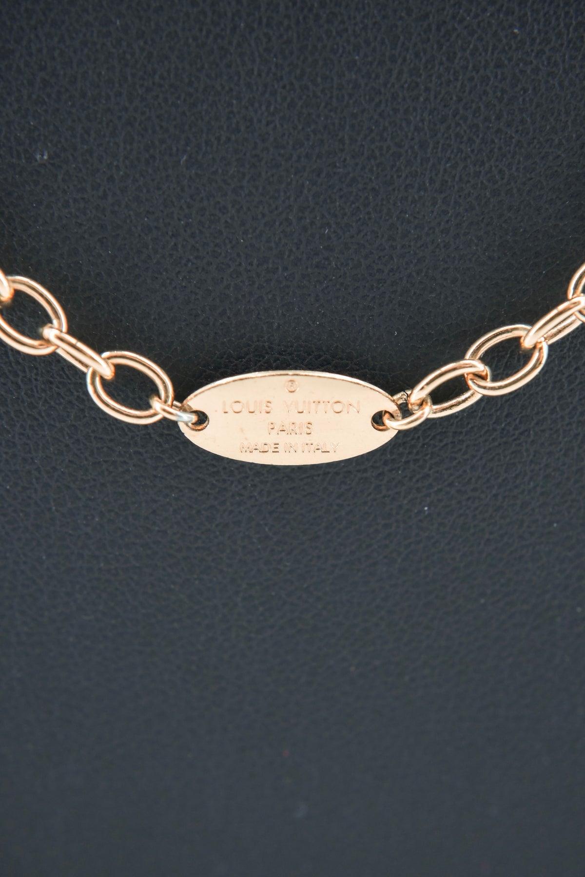 Louis Vuitton two tone logomania Sautoir necklace