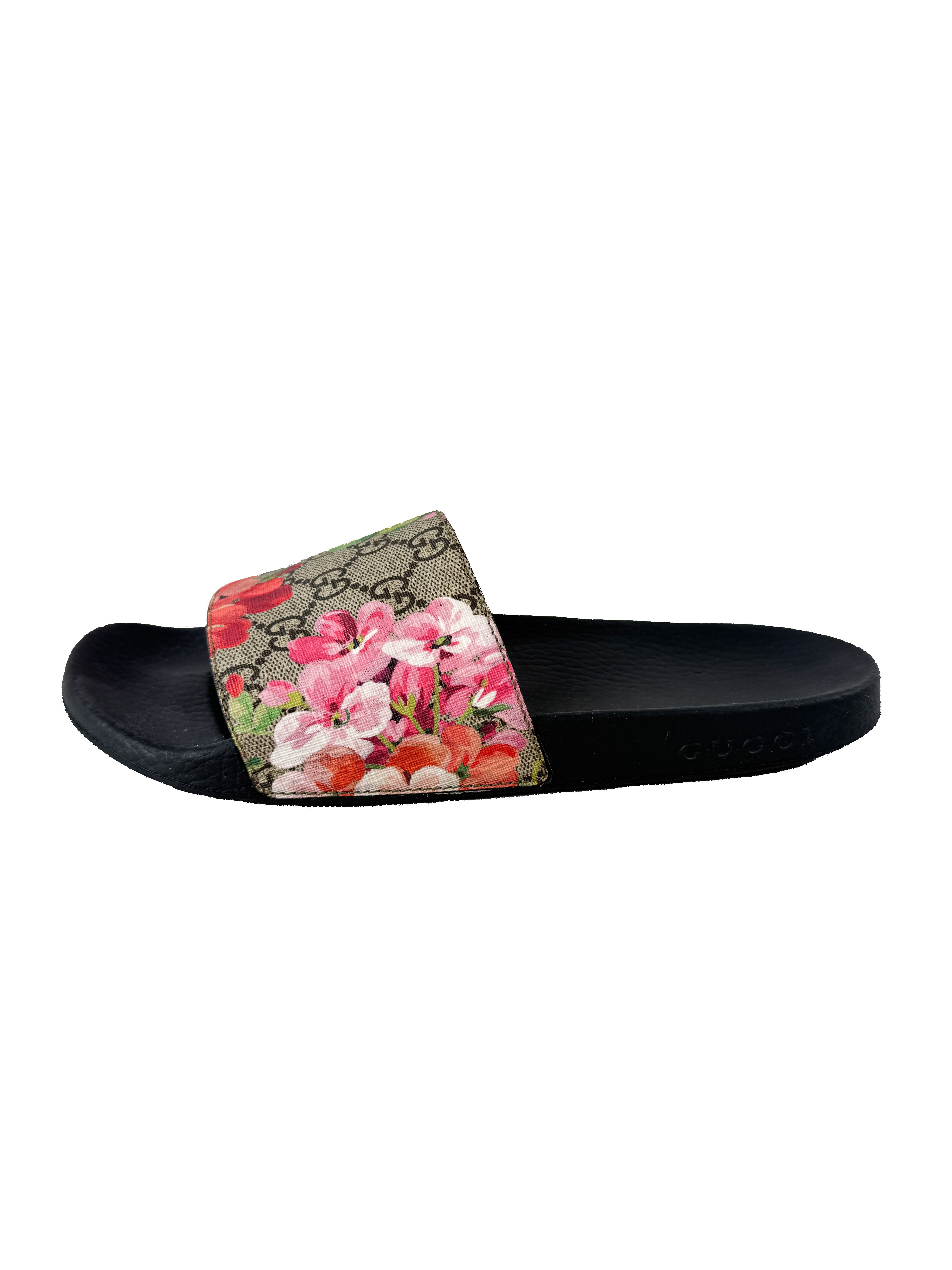 Gucci GG supreme bloom slides size 40 BOX