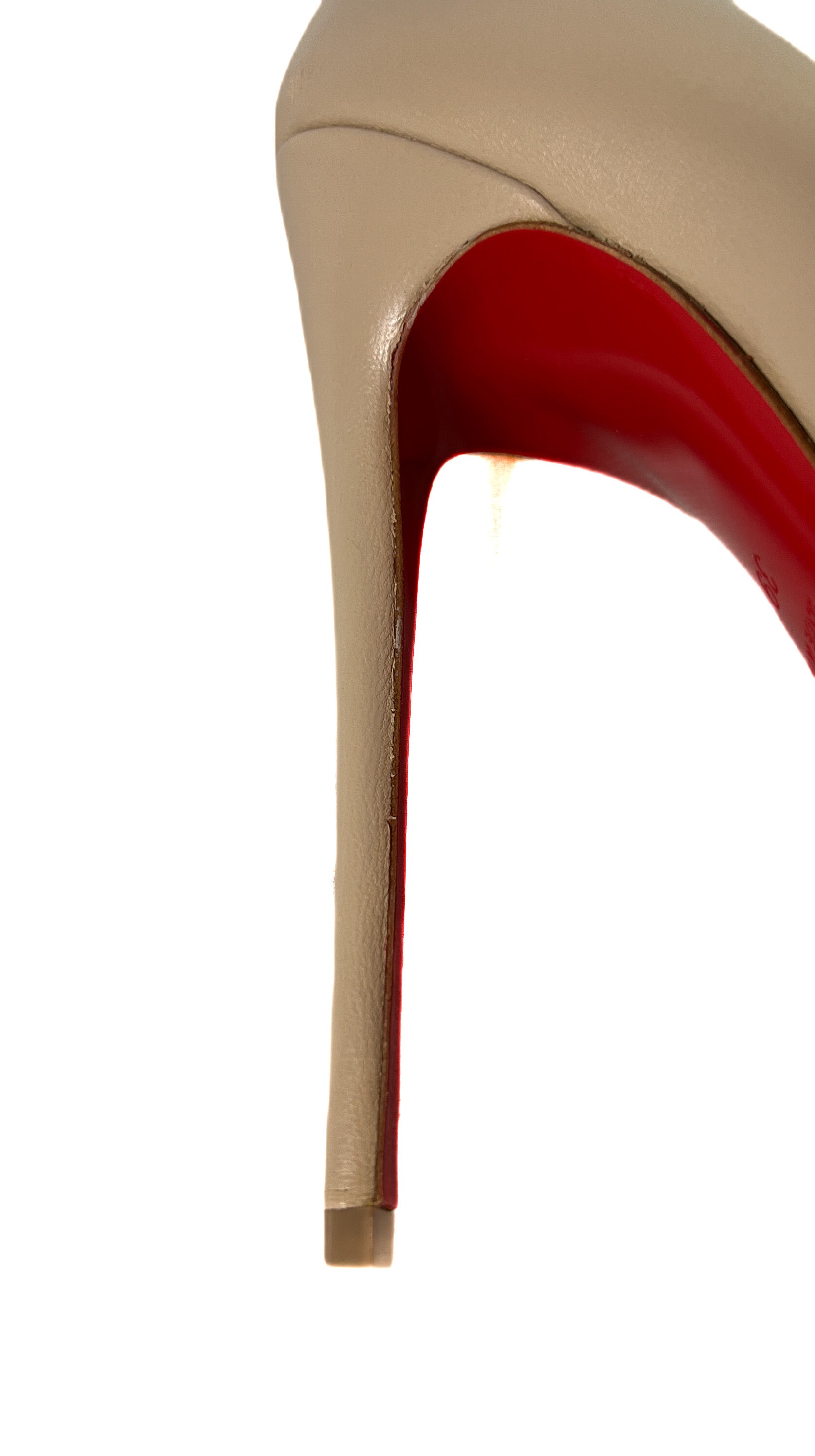 Christian Louboutin So Kate 120 nude pumps size 39