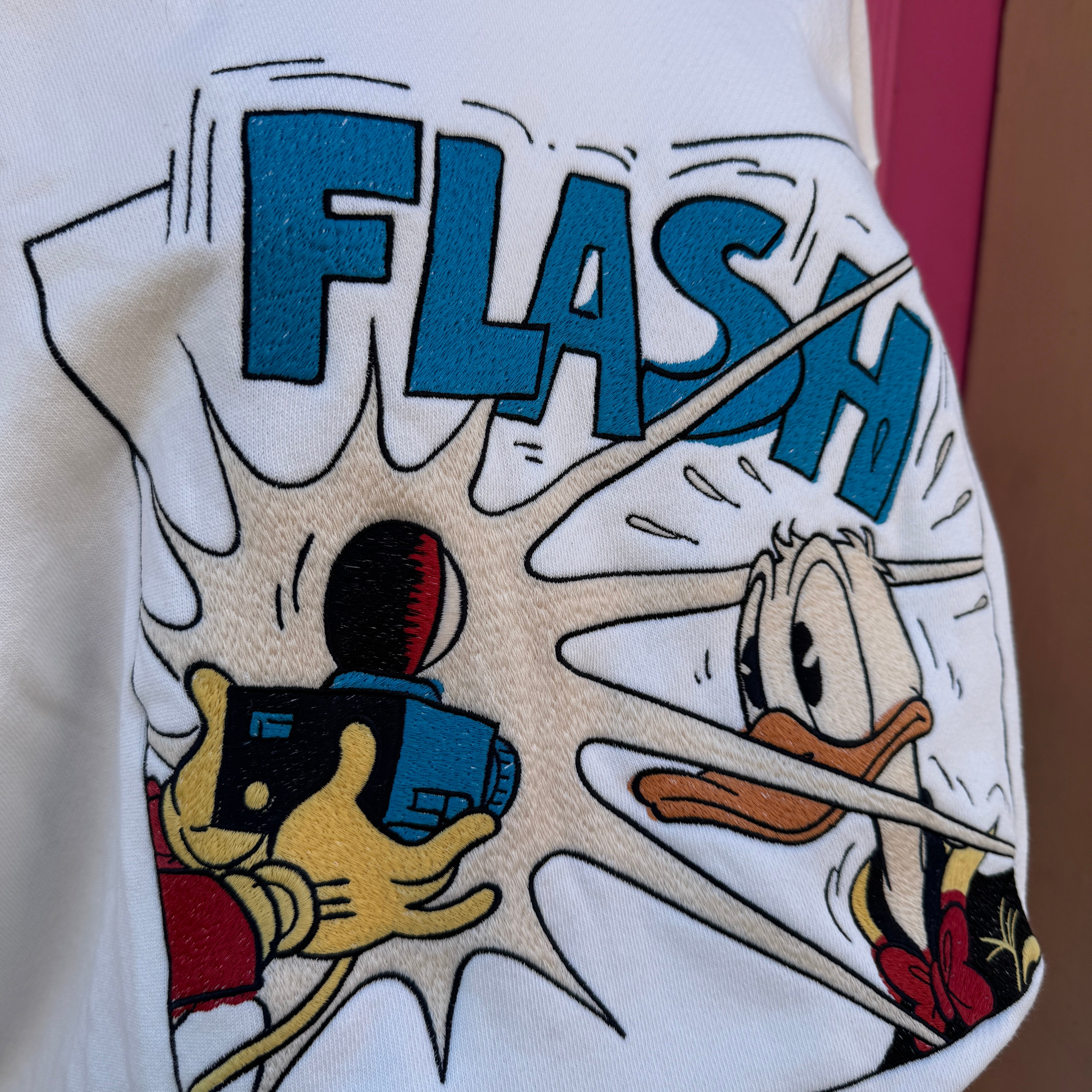 Gucci x Disney cream embroidered donald Flash pullover size XL (mens) BOX retail $1600