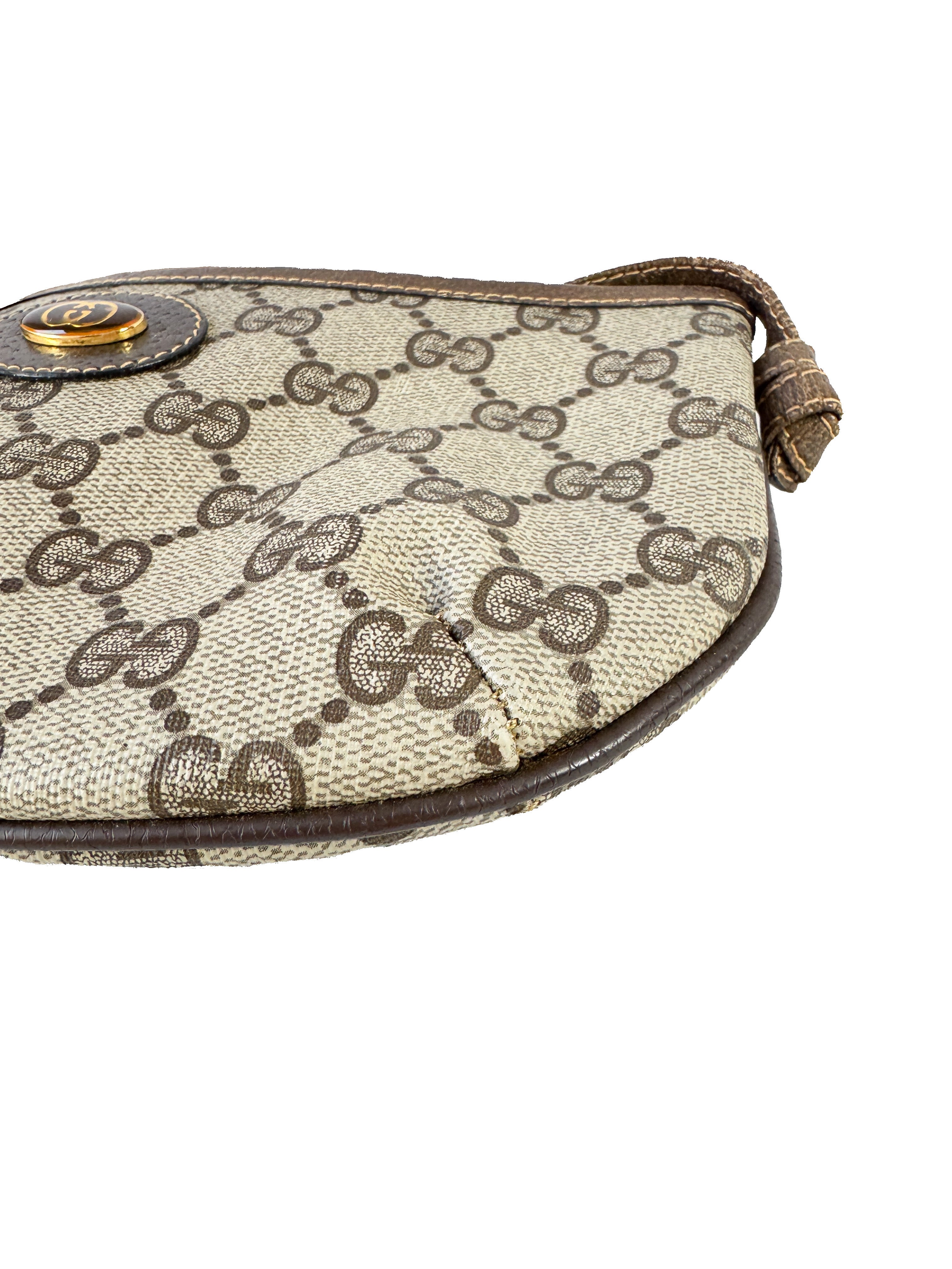 Gucci brown vintage GG crossbody 90402020