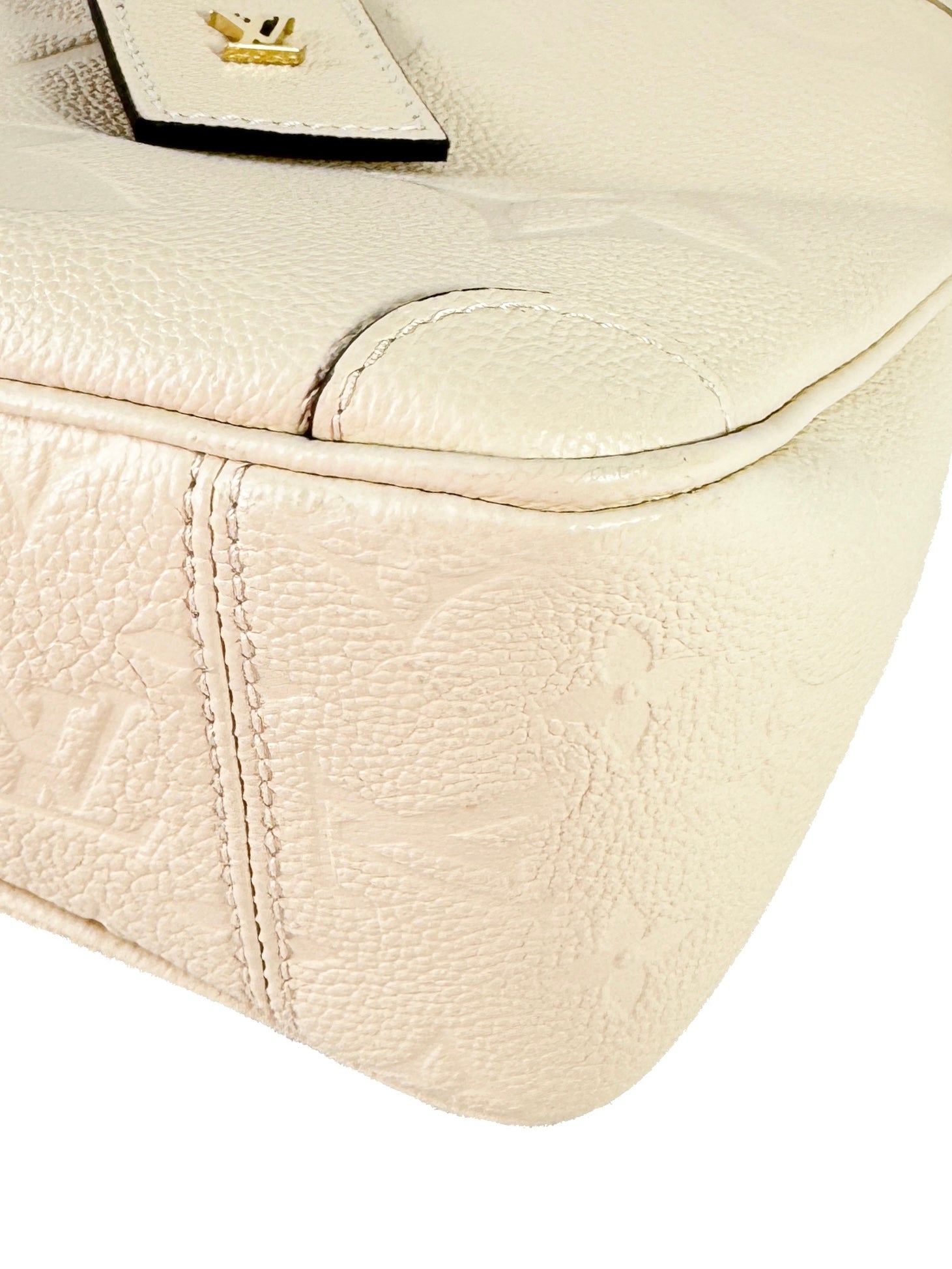 Louis Vuitton cream empreinte leather Giant monogram Trianon PM (NFC)