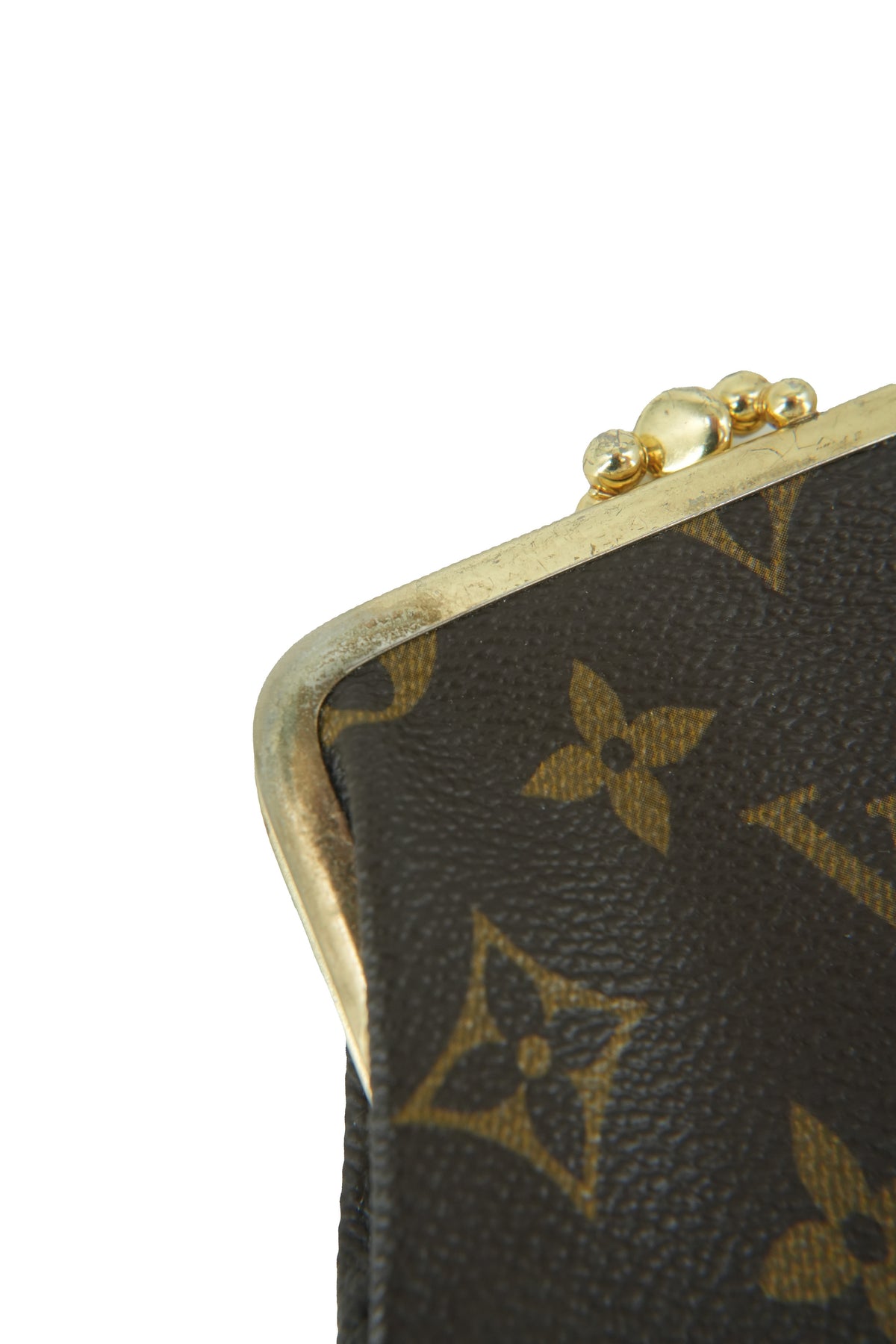 Louis Vuitton licensed monogram kisslock pouch vintage