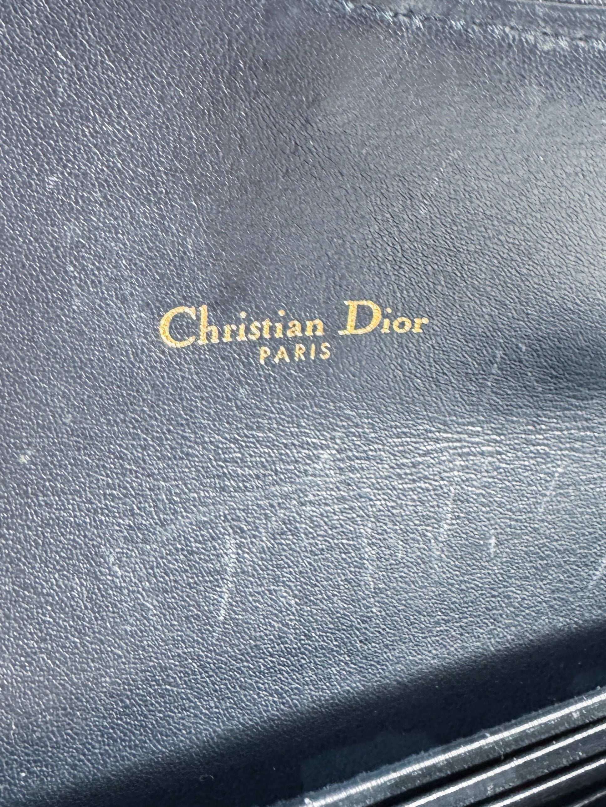 Christian Dior navy Saddle pouch in Oblique jacquard 41-MA-0221