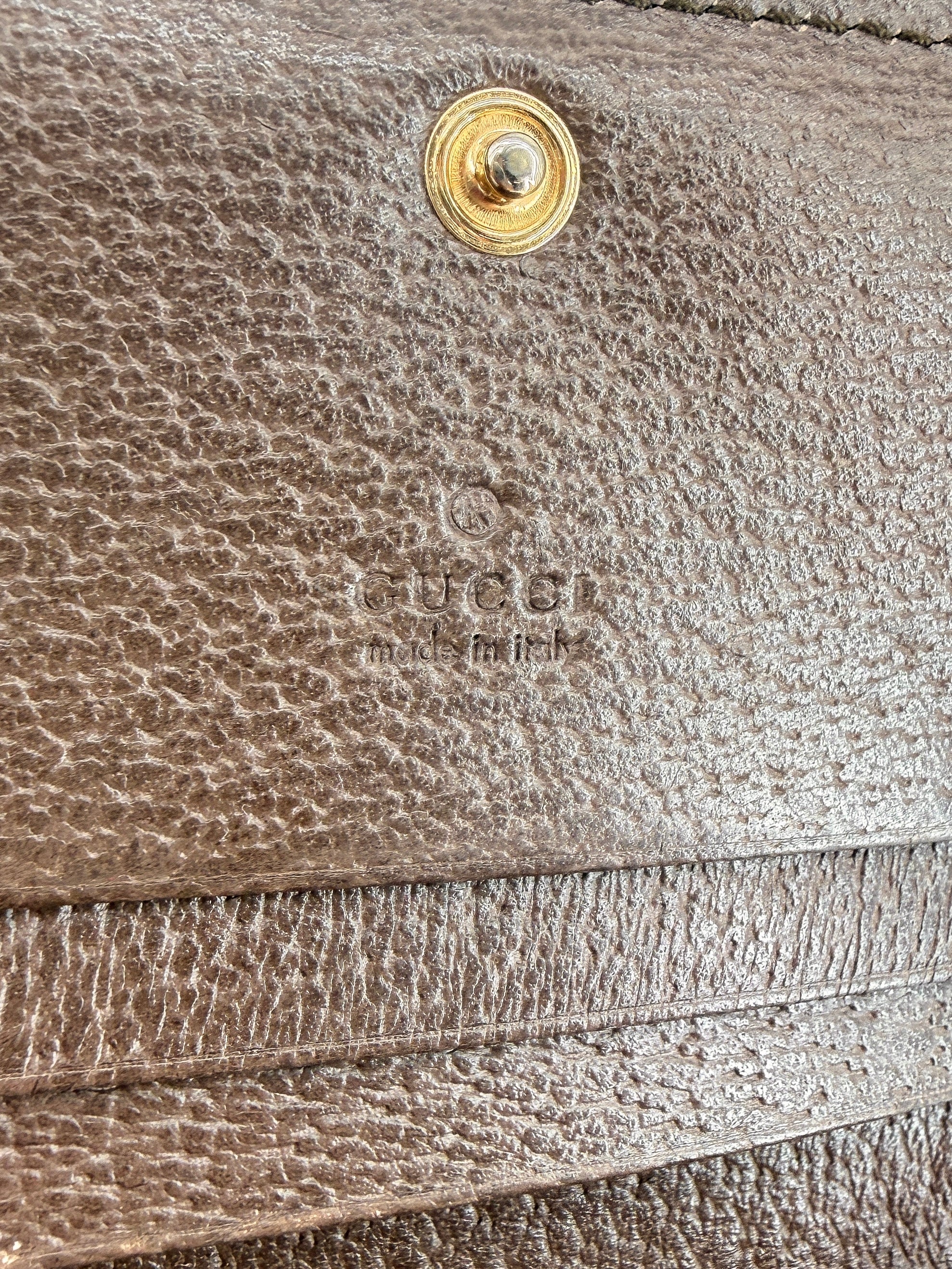 Gucci brown Ophidia compact wallet 523155-0416