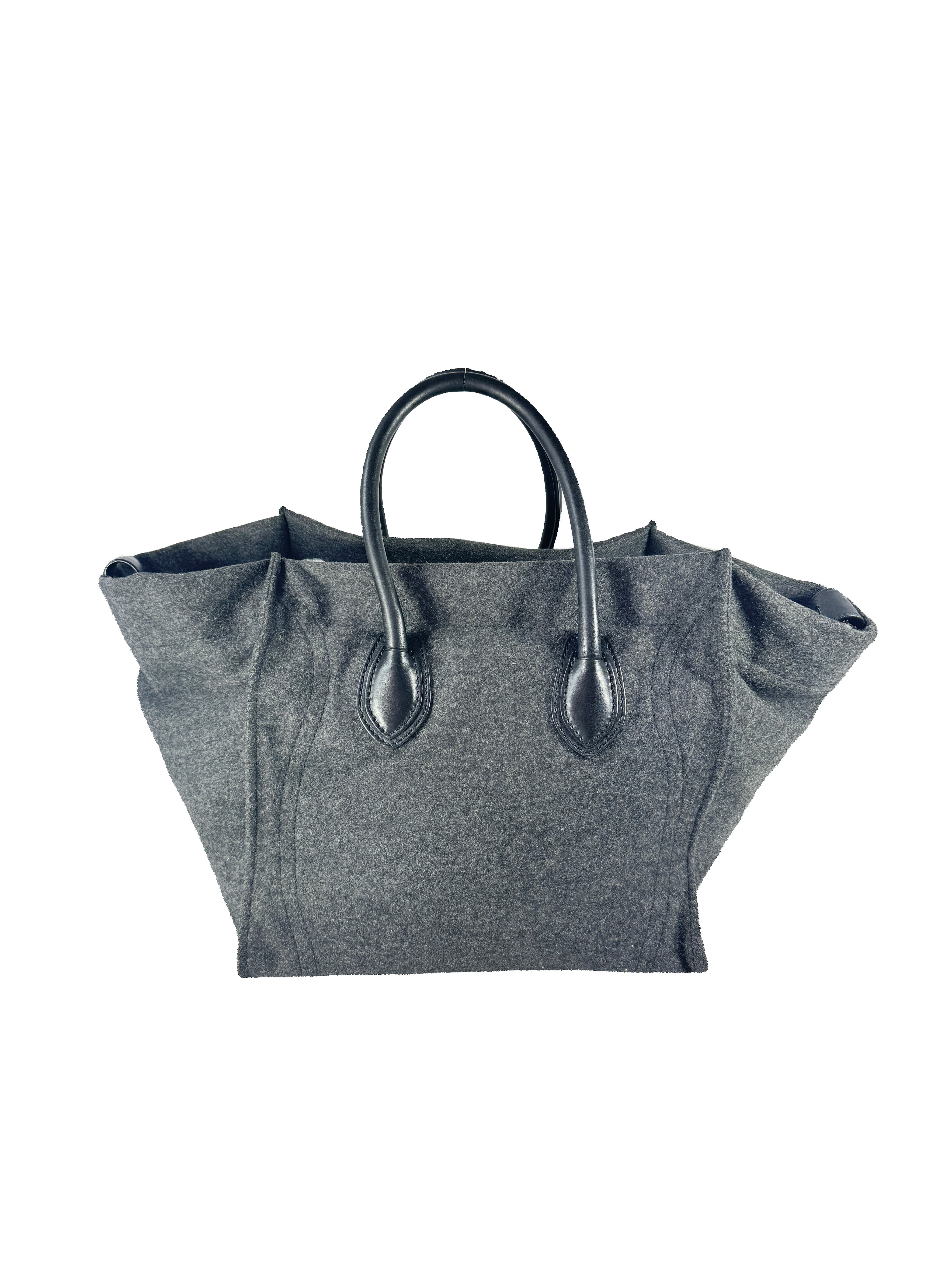 Celine gray wool Phantom tote FPA0162