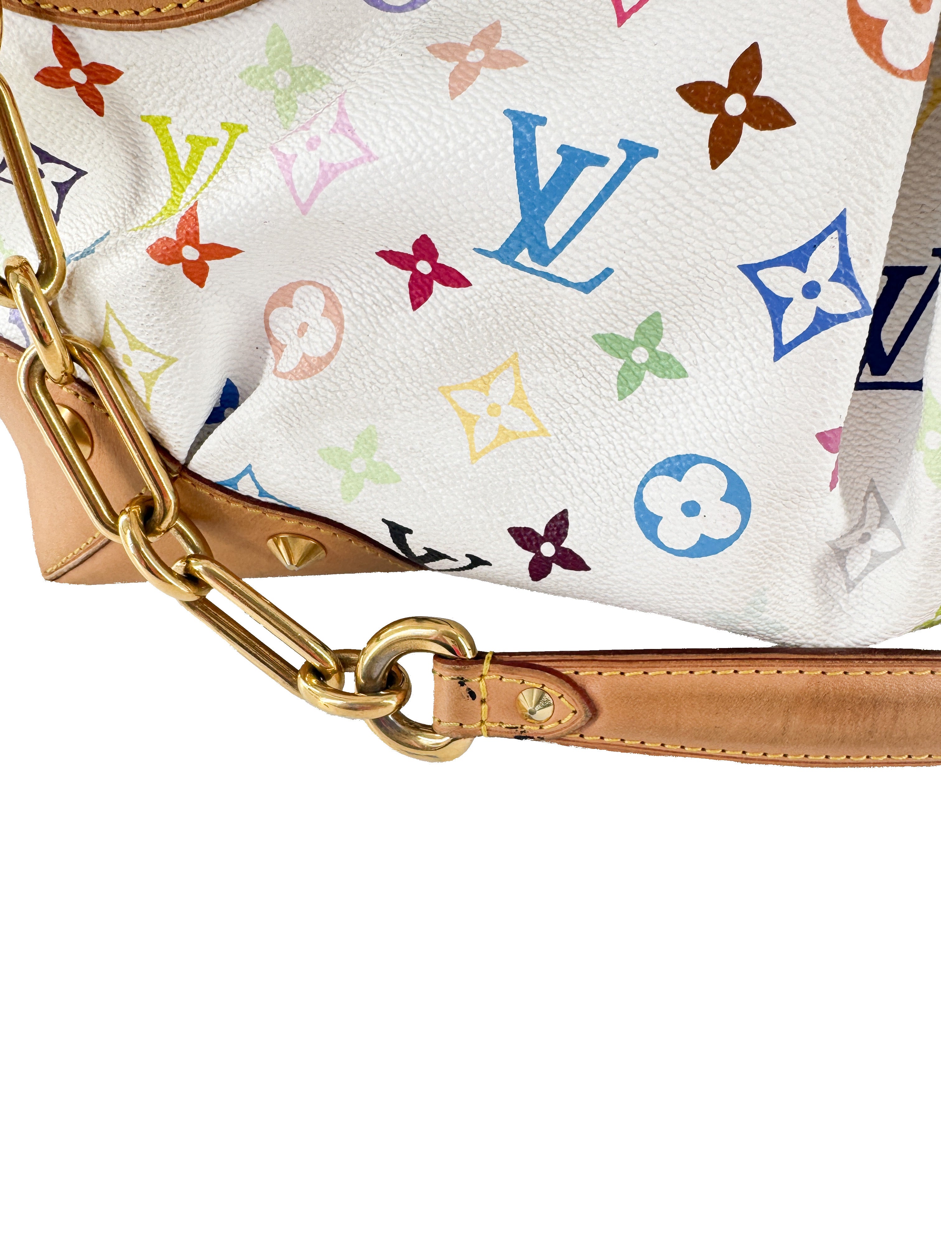 Louis Vuitton white multicolor Judy MM TR1162