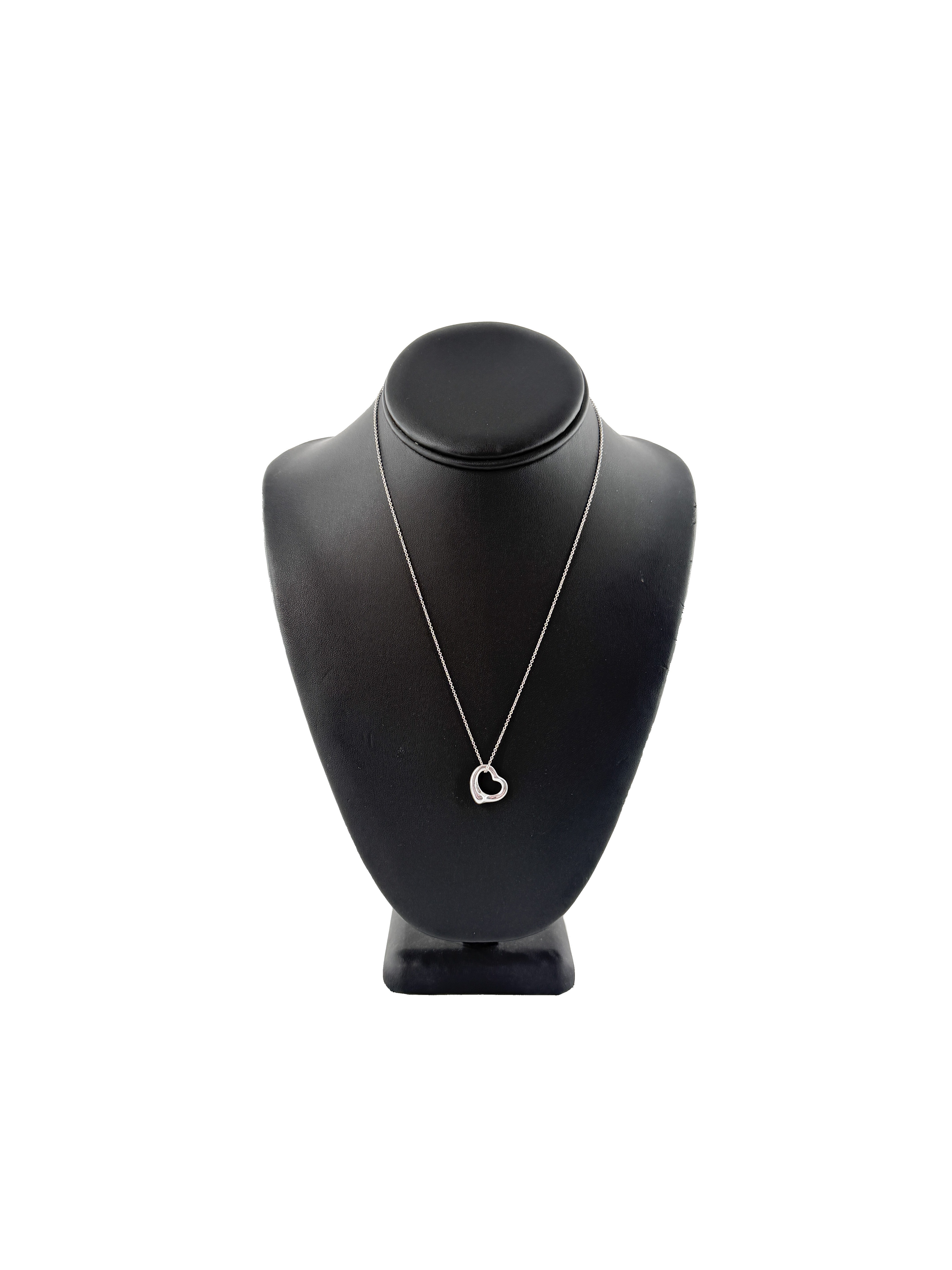 Tiffany & Co Elsa Peretti sterling silver open heart necklace - My Girlfriend's Wardrobe LLC