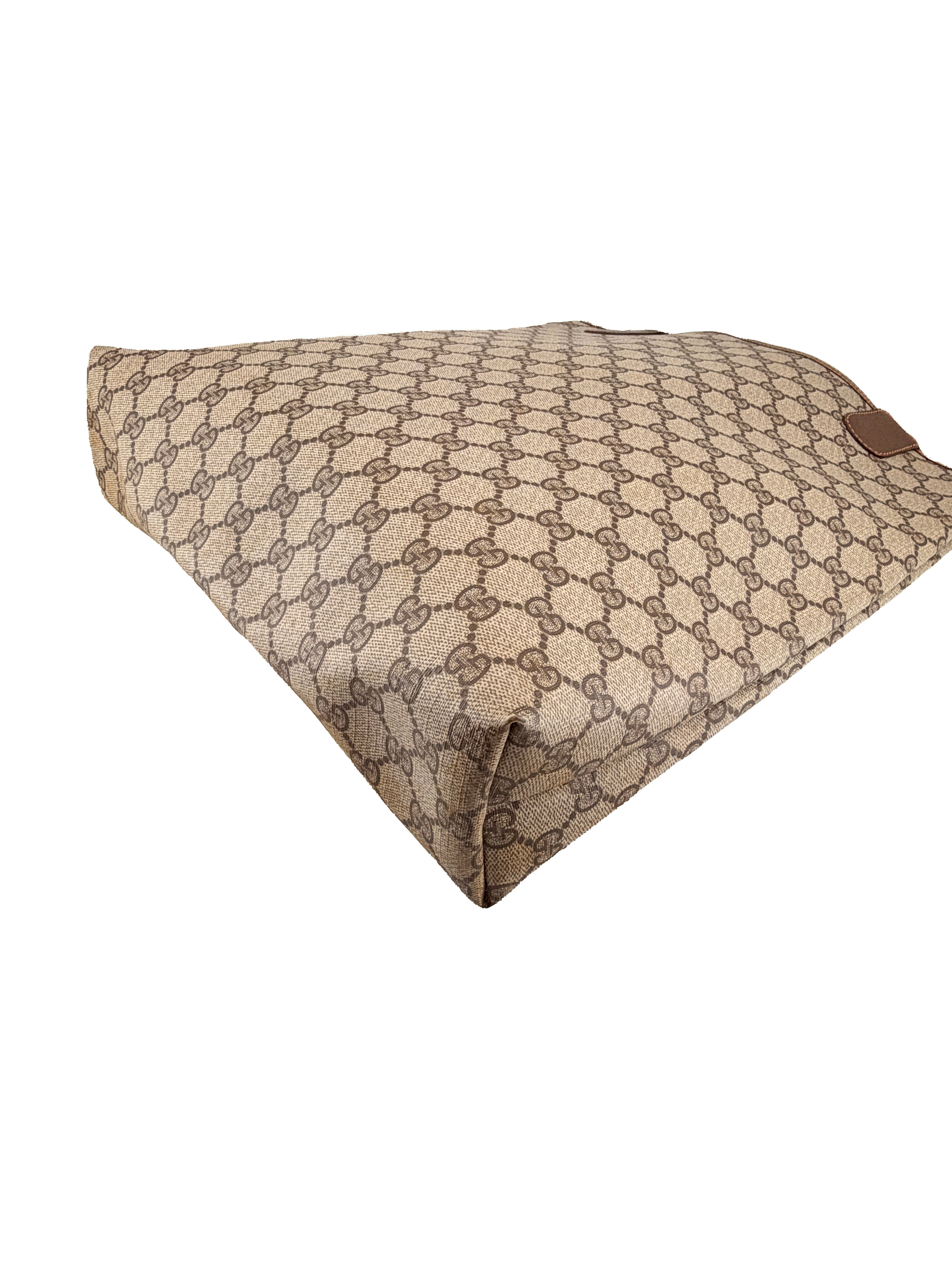 Gucci brown vintage sherry line tote 89.02.003
