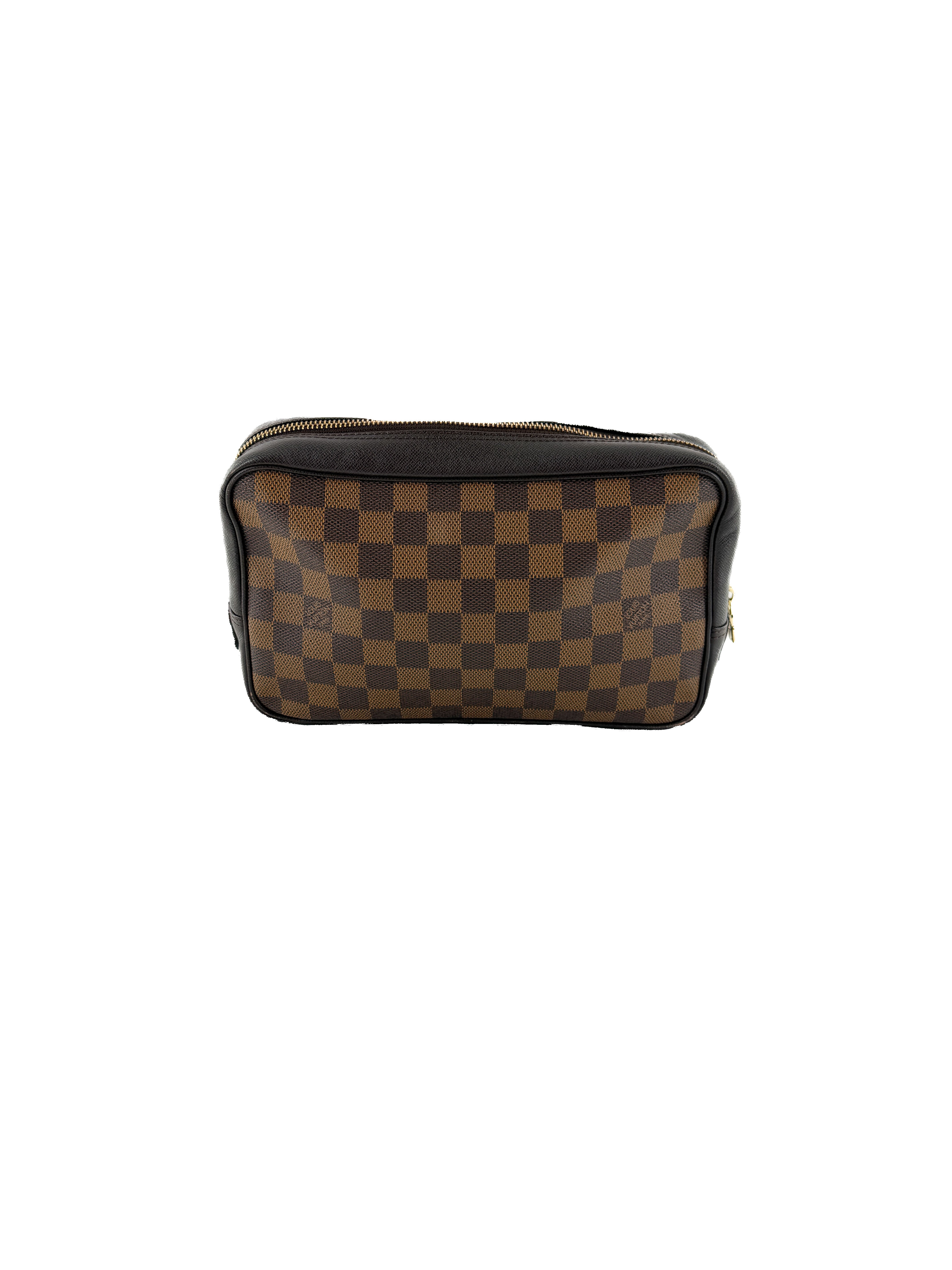 Louis Vuitton damier ebene trousse zip pouch 28