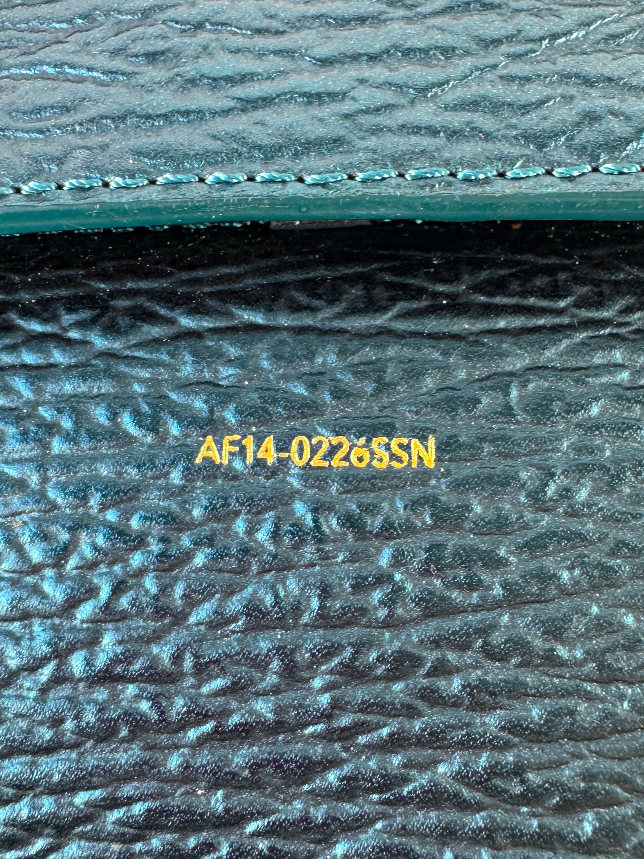 3.1 Phillip Lim teal metallic nano Pashli satchel