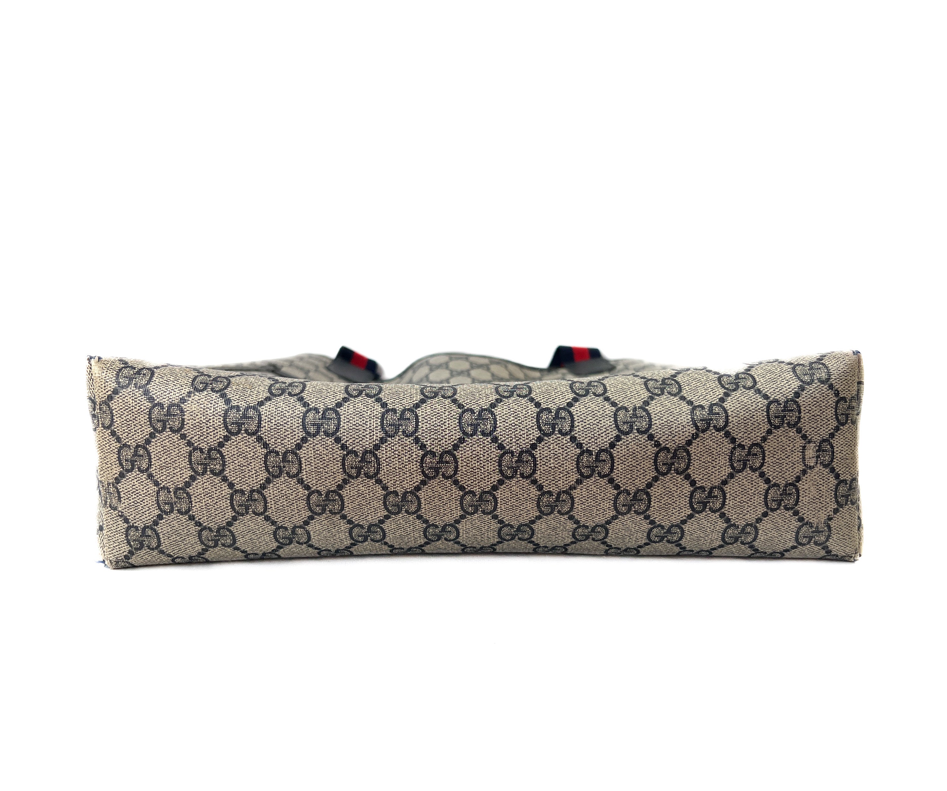 Gucci old Sherry line Ophidia blue monogram tote