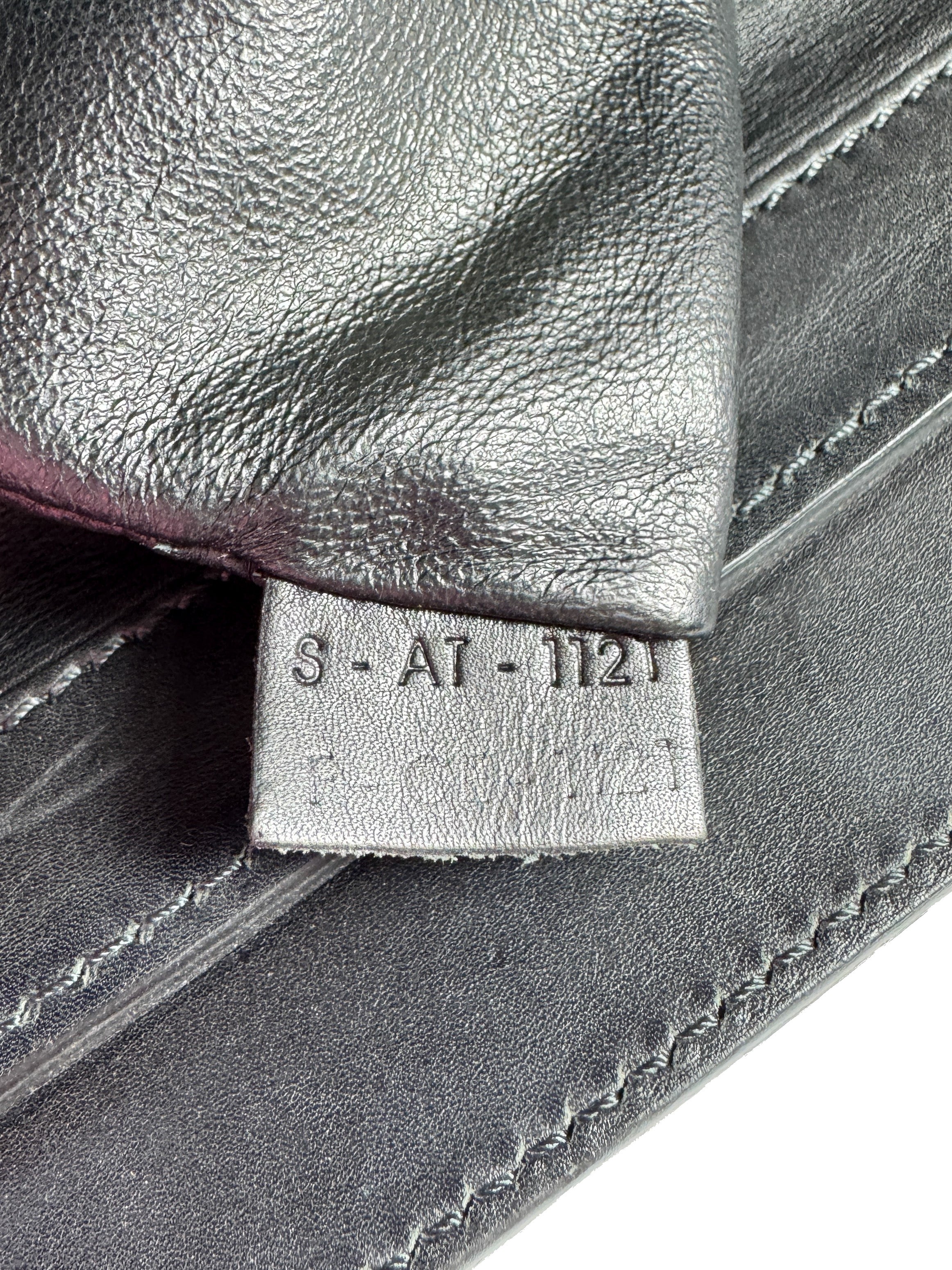 Celine black/white leopard print leather Luggage Mini S-AT-1121 F-CE-1121