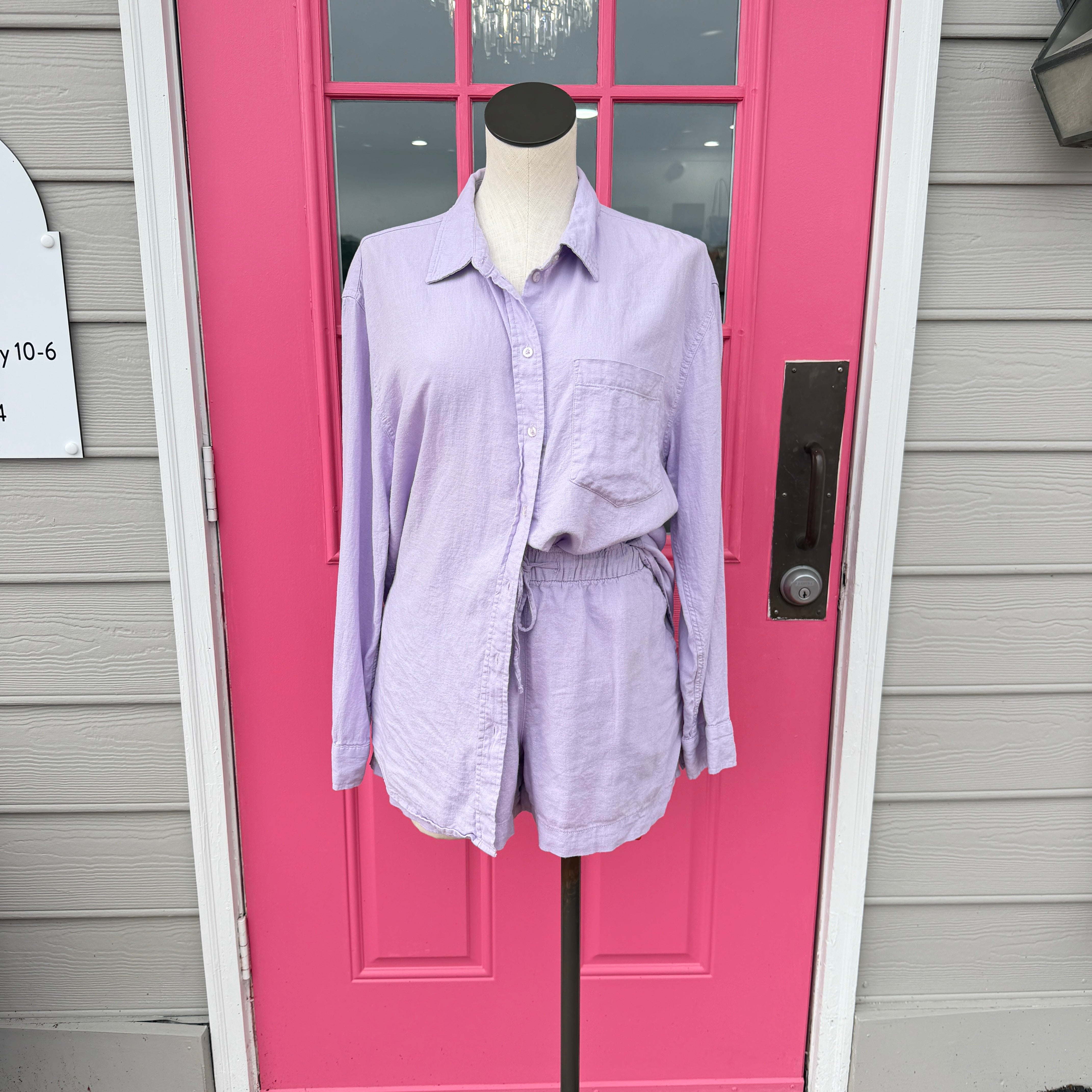 Gap light purple shorts BU set size L