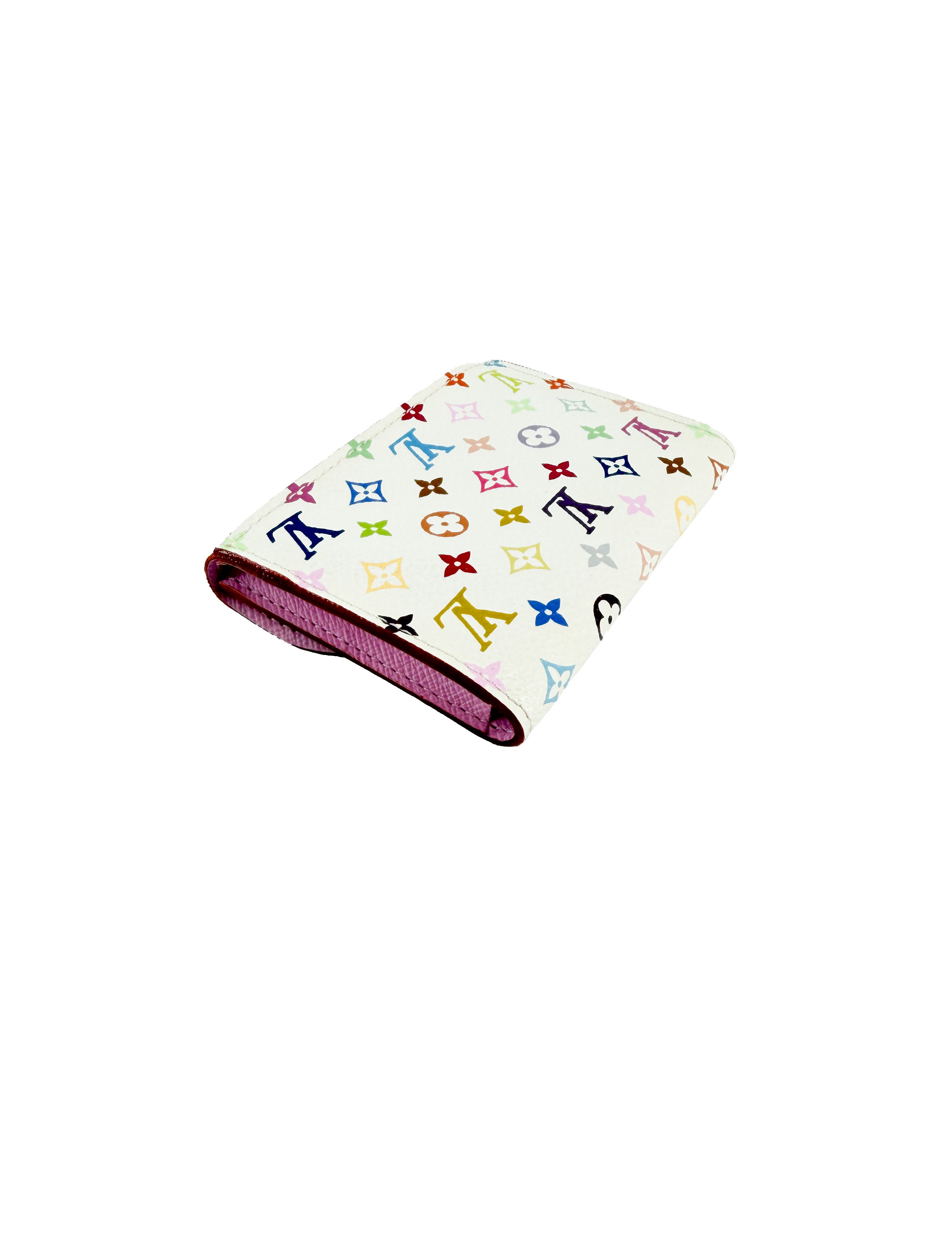 Louis Vuitton white multicolor card wallet CA2069