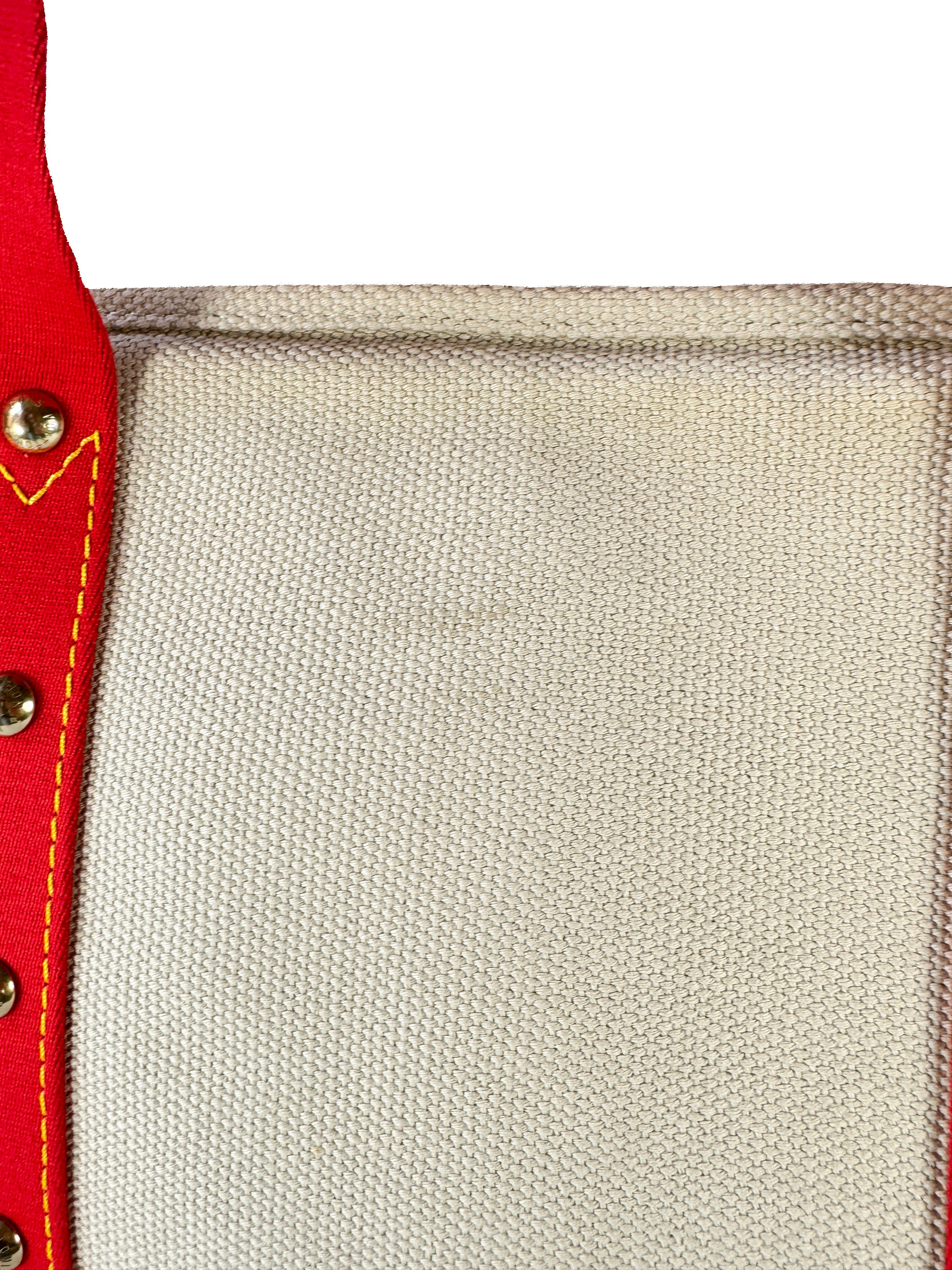 Louis Vuitton cream/red Antigua Cabas GM tote SP0045