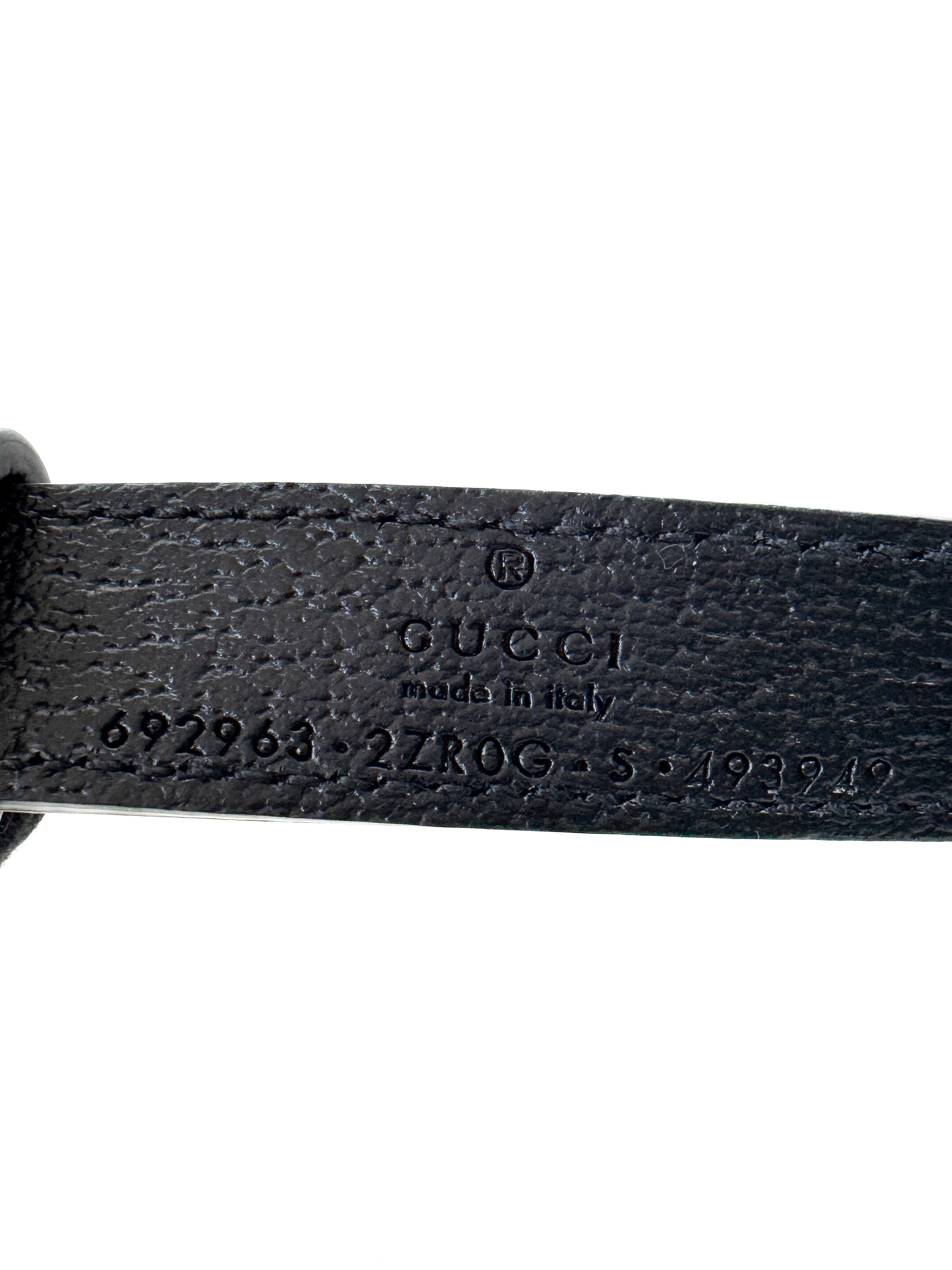 Gucci black leather harness 493949