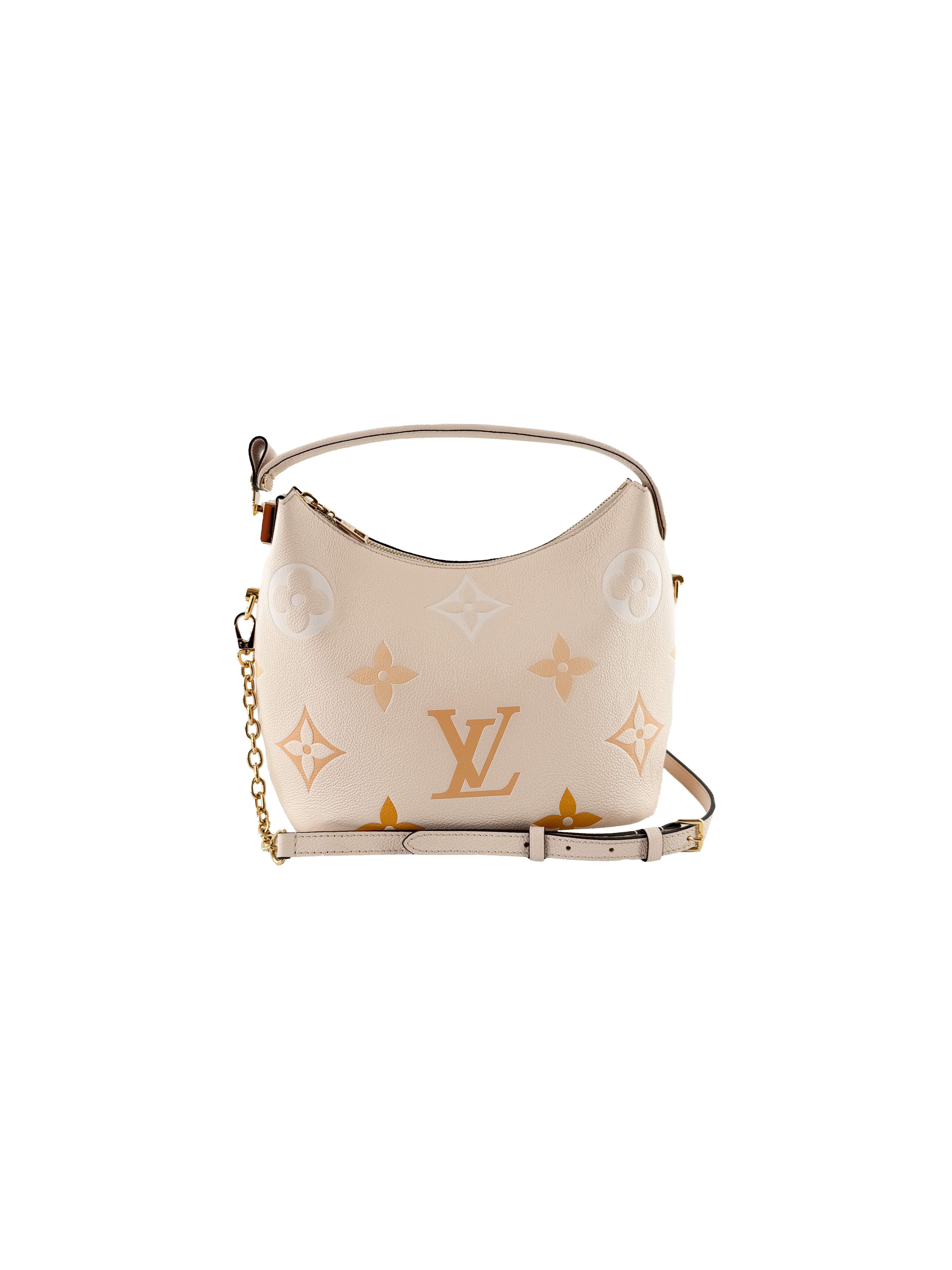 Louis Vuitton empreinte monogram Giant by the Pool Marshmallow Hobo cream/saffron NFC - My Girlfriend's Wardrobe LLC