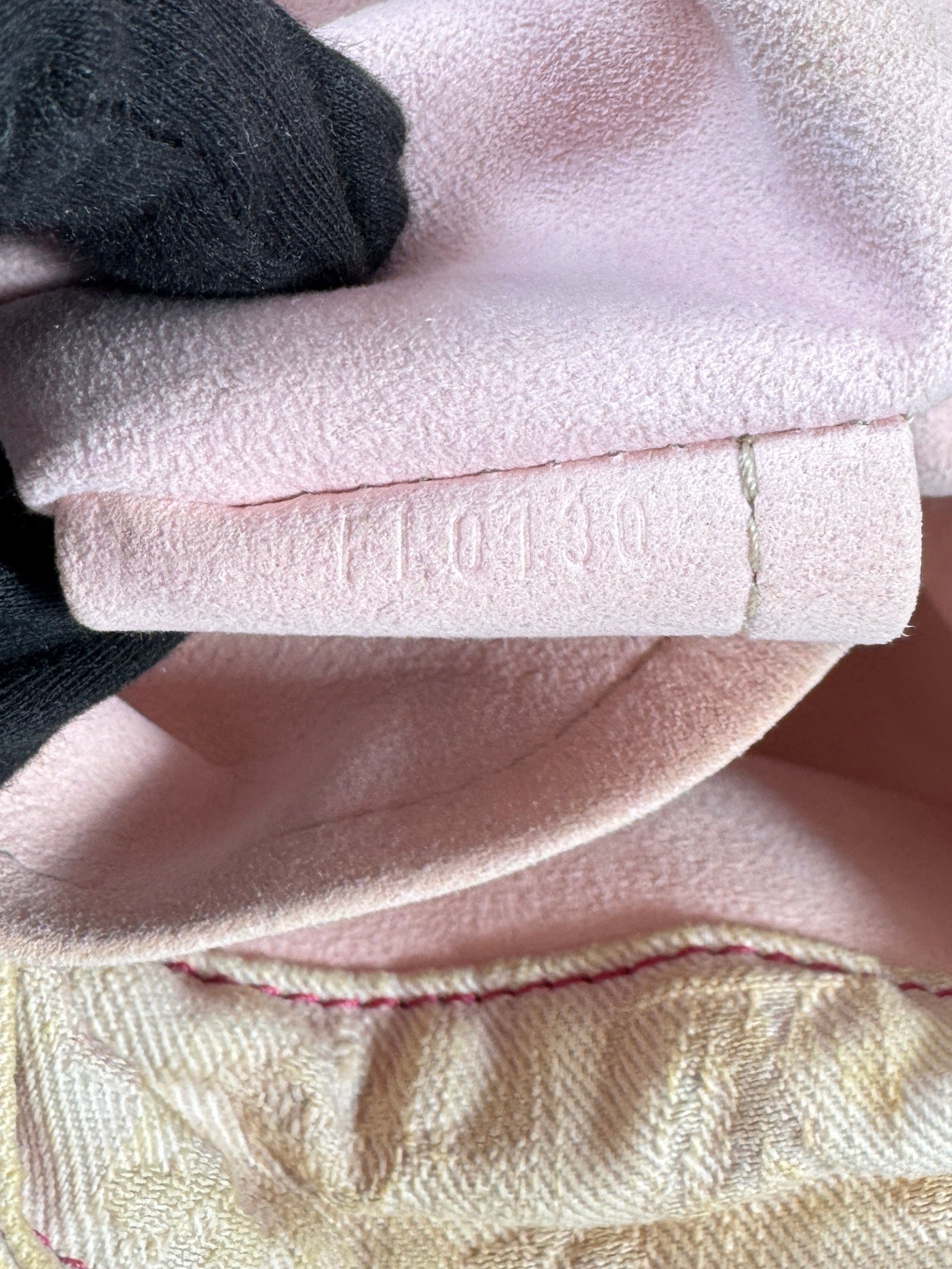 Louis Vuitton Sunshine pink denim monogram FL0130