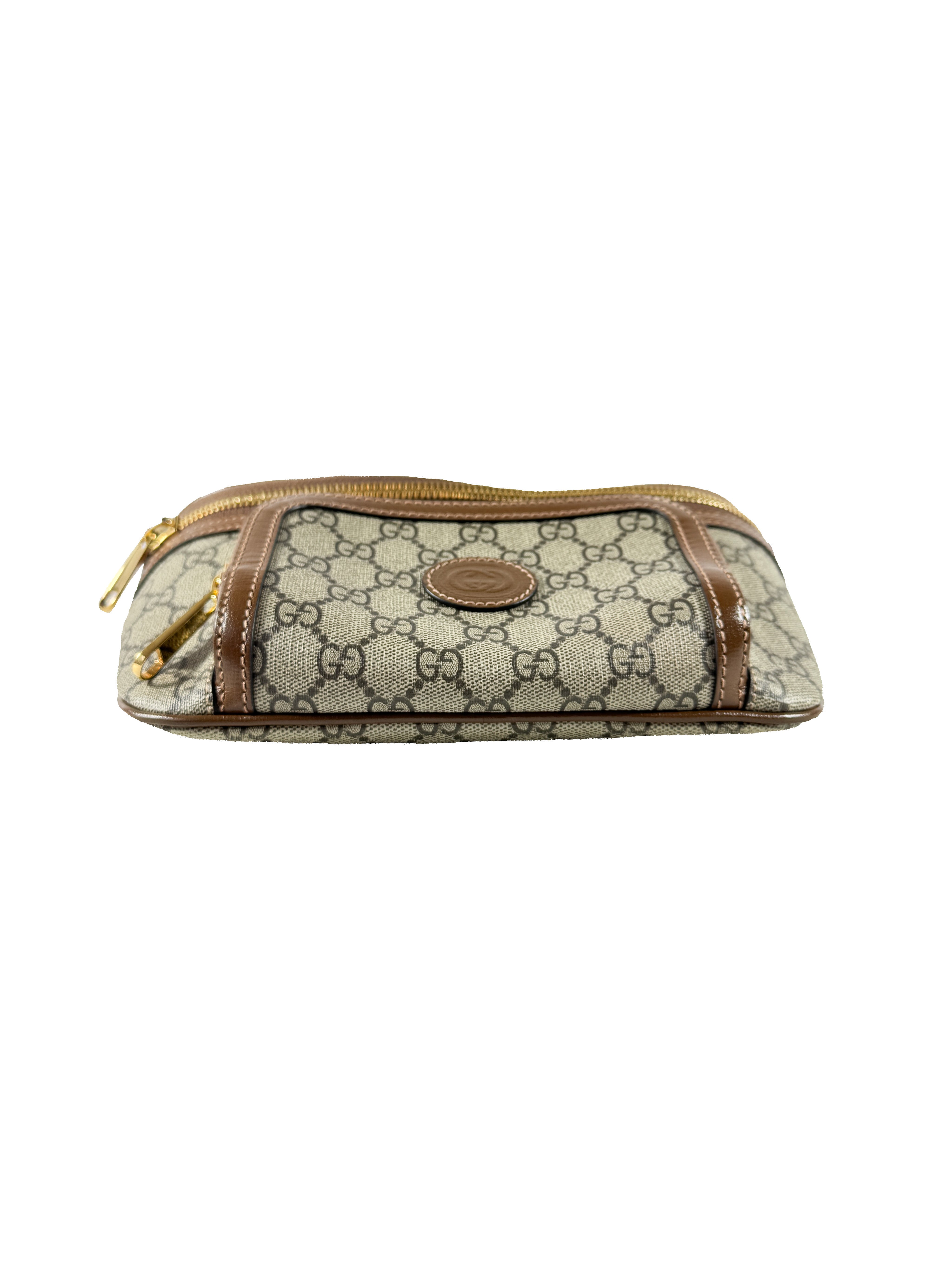 Gucci brown Supreme monogram retro G belt bag 486628