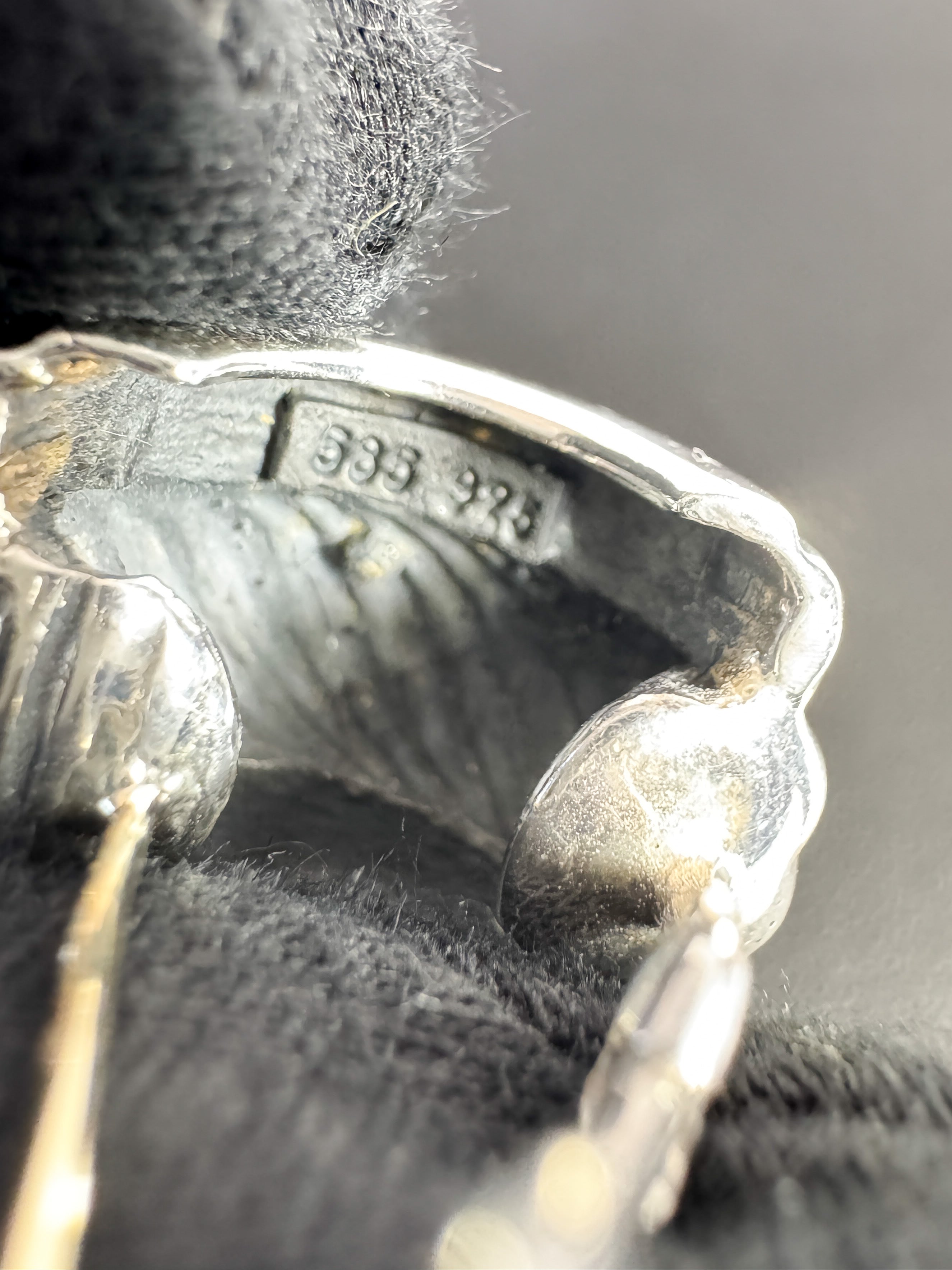 David Yurman sterling silver 14k gold Thoroughbred earrings