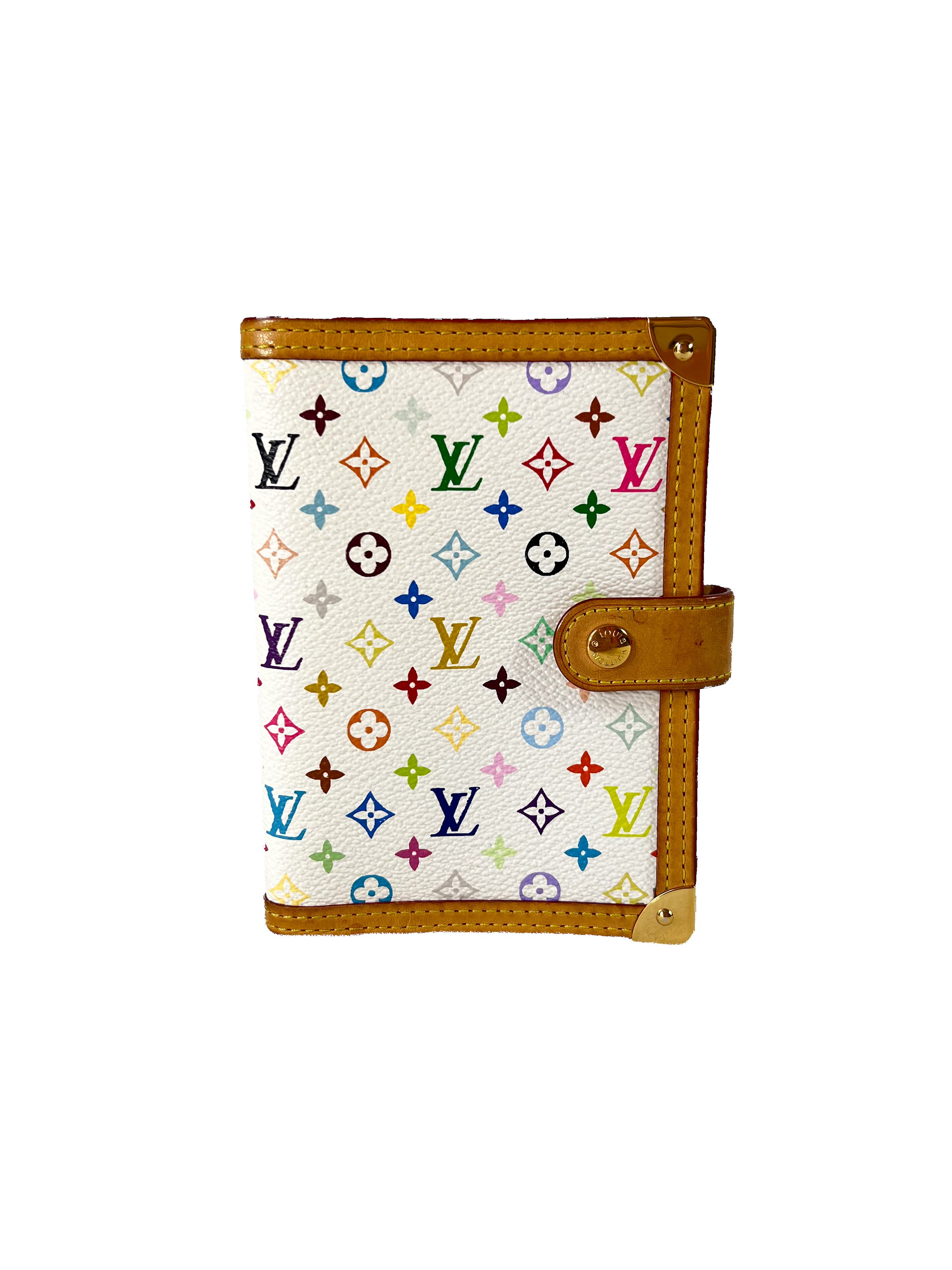 Louis Vuitton monogram white multicolor agenda PM CA0055