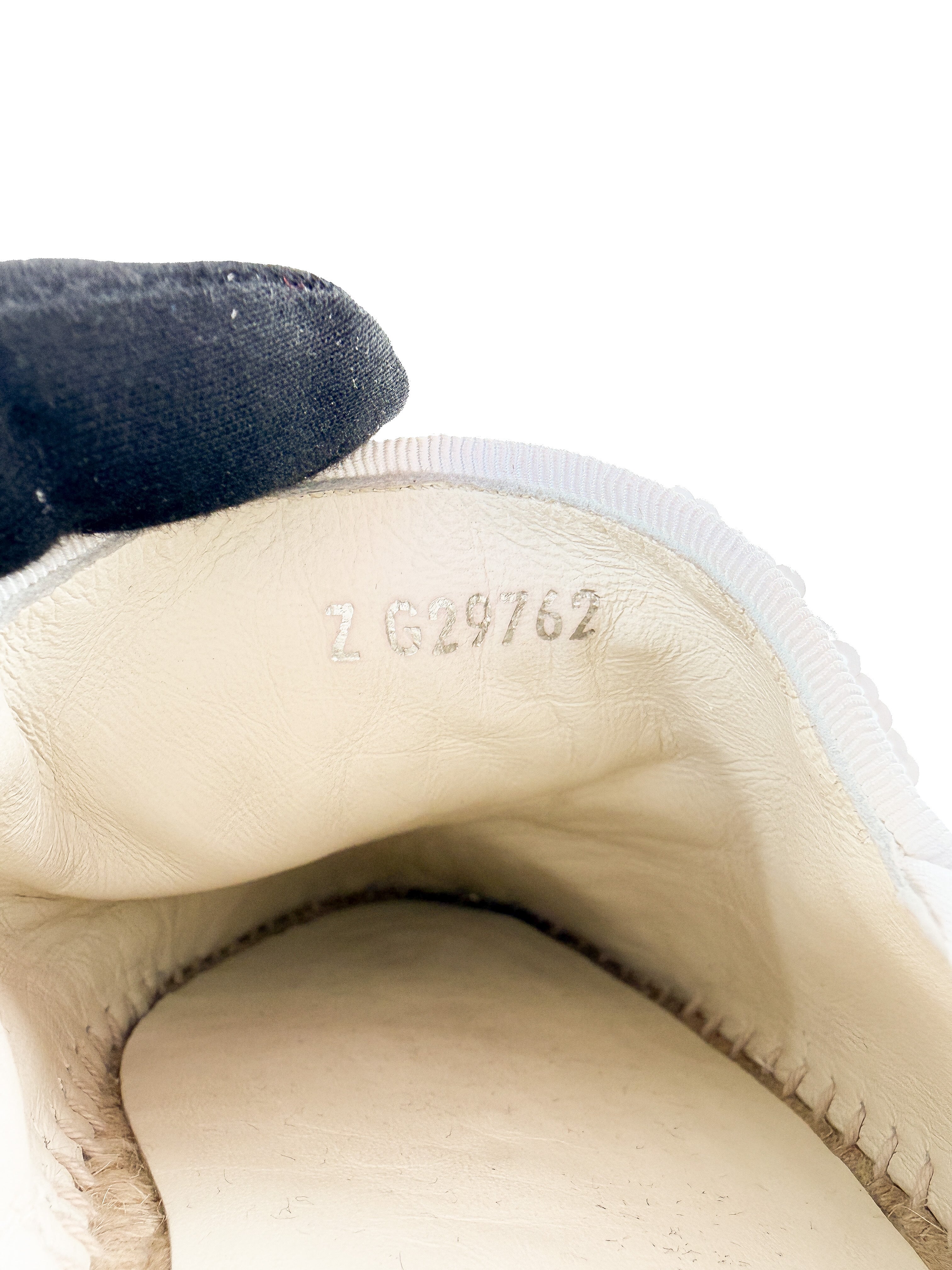 Chanel white sequined espadrilles size 42 BOX