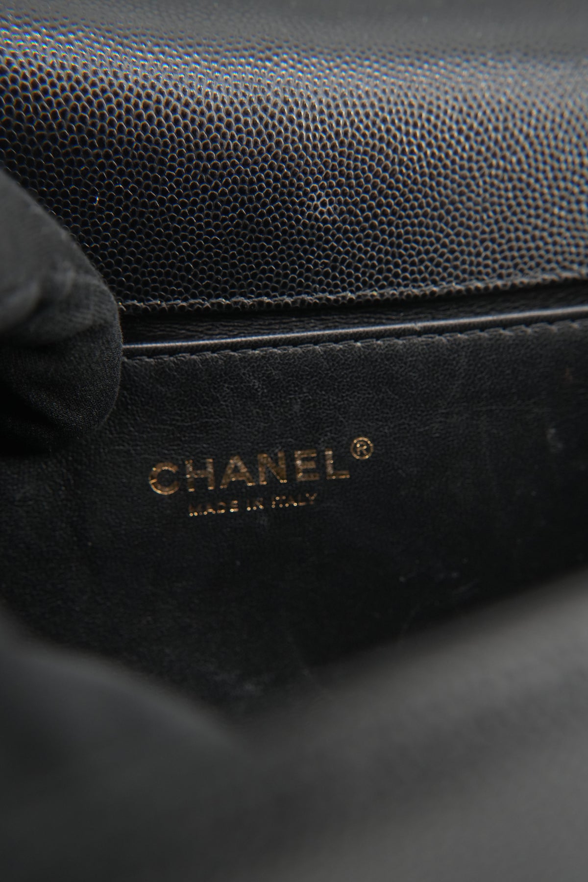 Chanel black caviar Boy bag GPU8KPG9