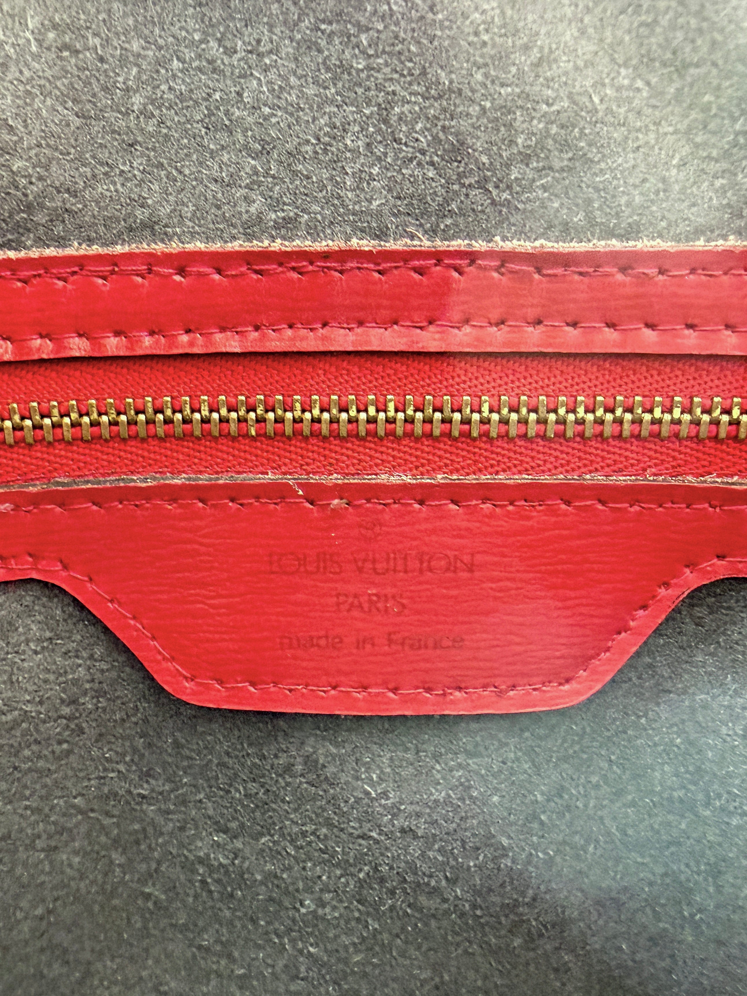 Louis Vuitton red Epi leather Saint Jacques A20954