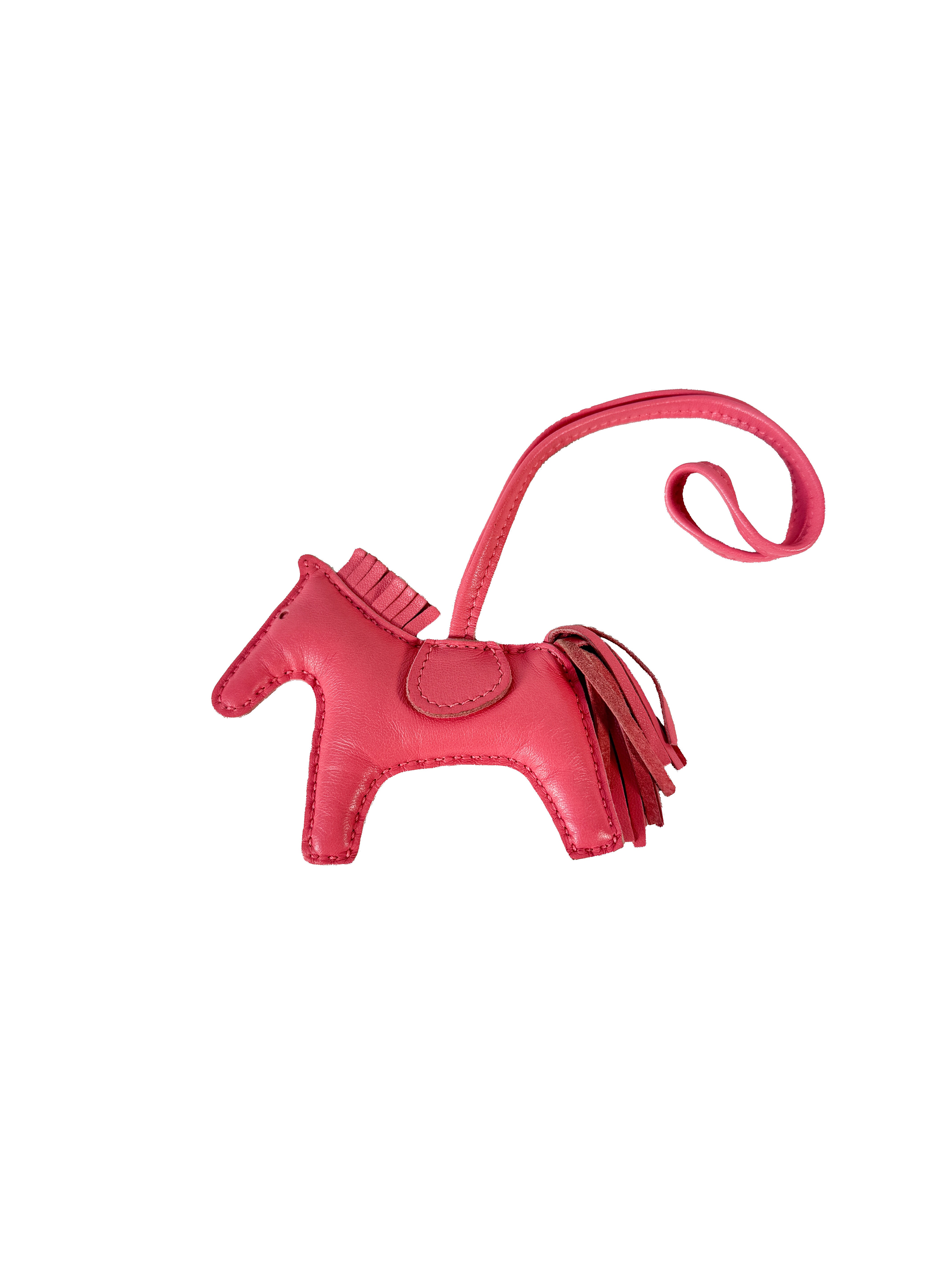 Hermès light pink Rodeo PM charm A