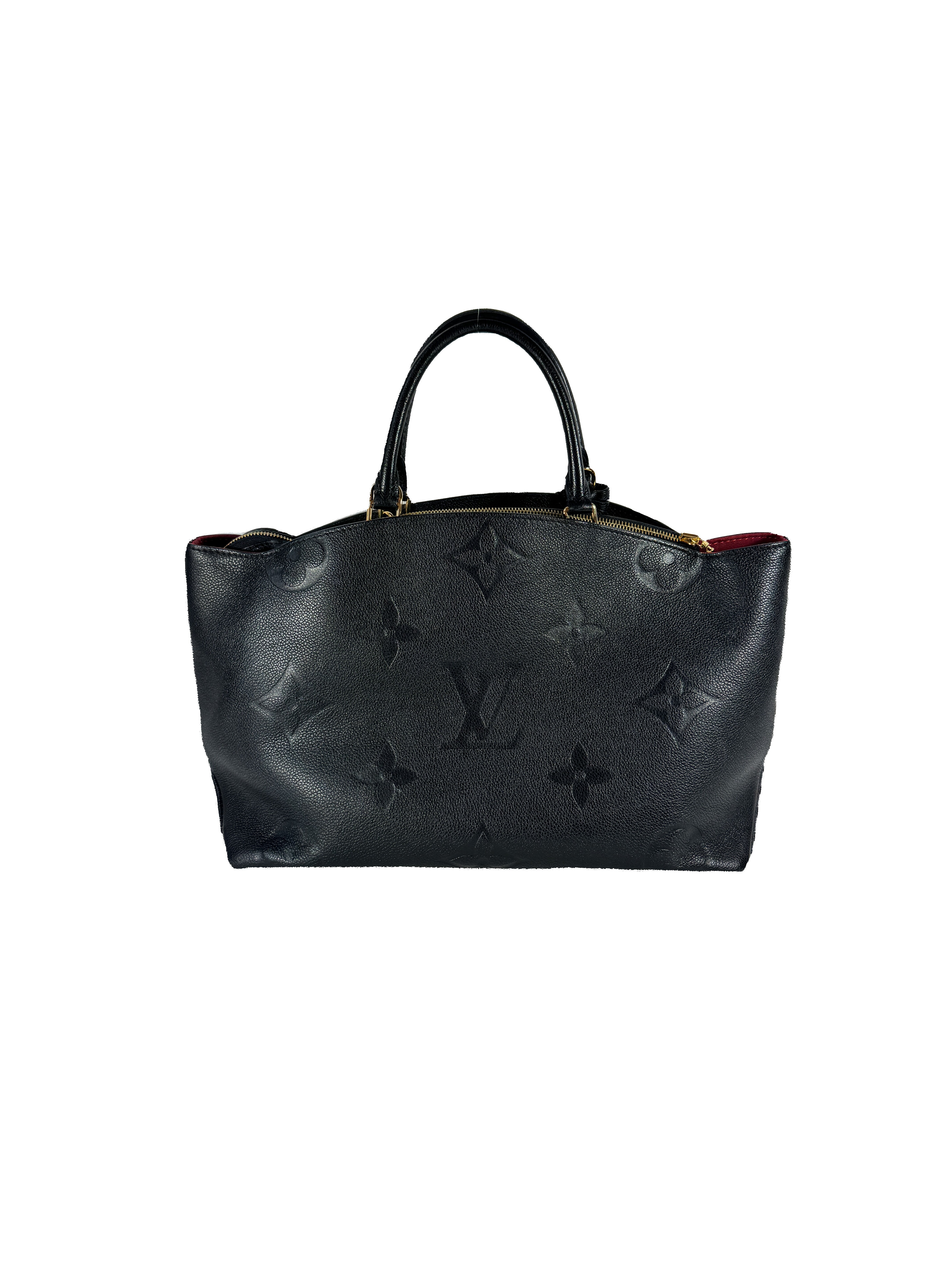 Louis Vuitton black Grand Palais Empreinte Leather Tote Bag NFC