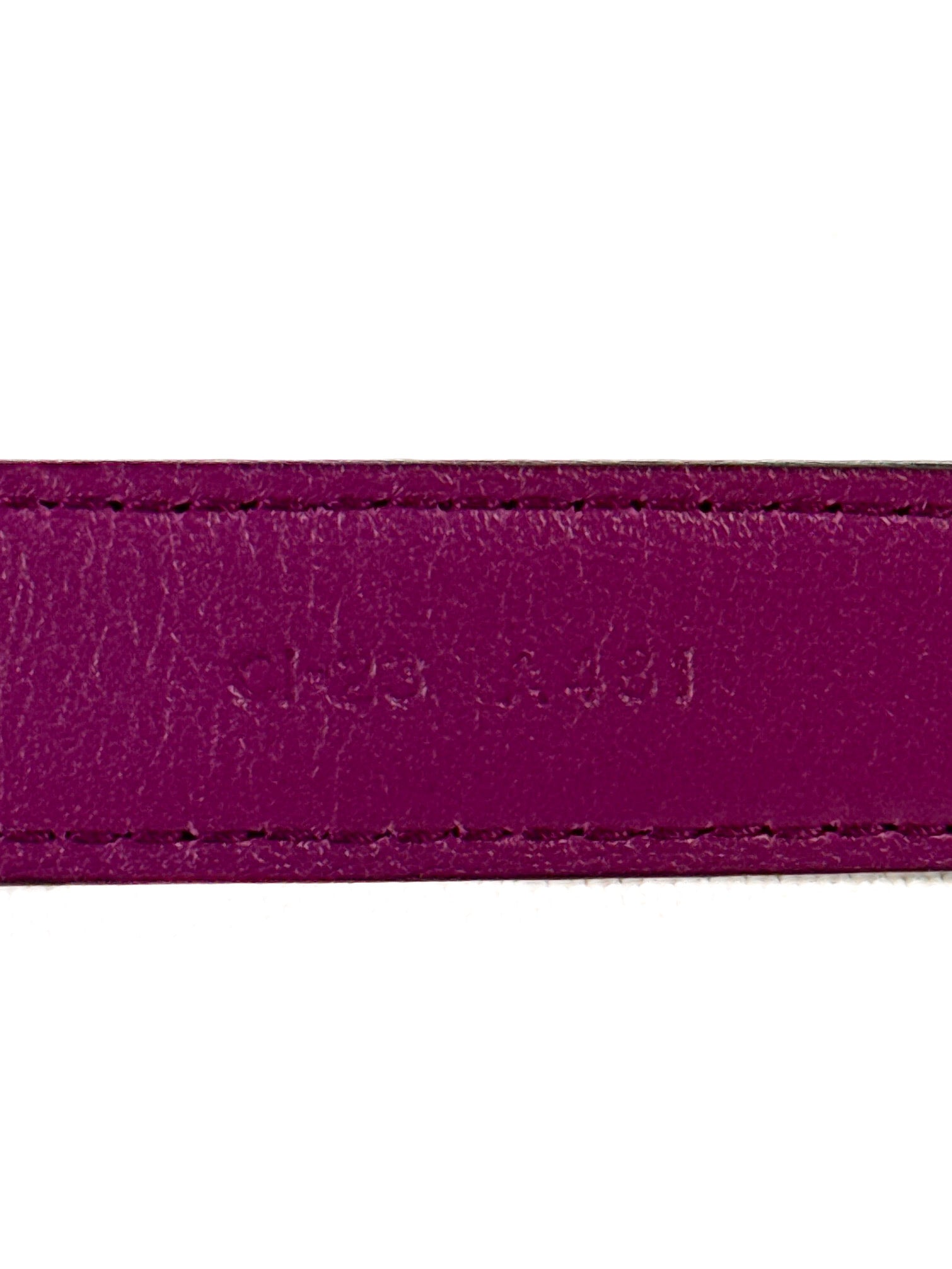 Salvatore Ferragamo purple leather Vara bow belt