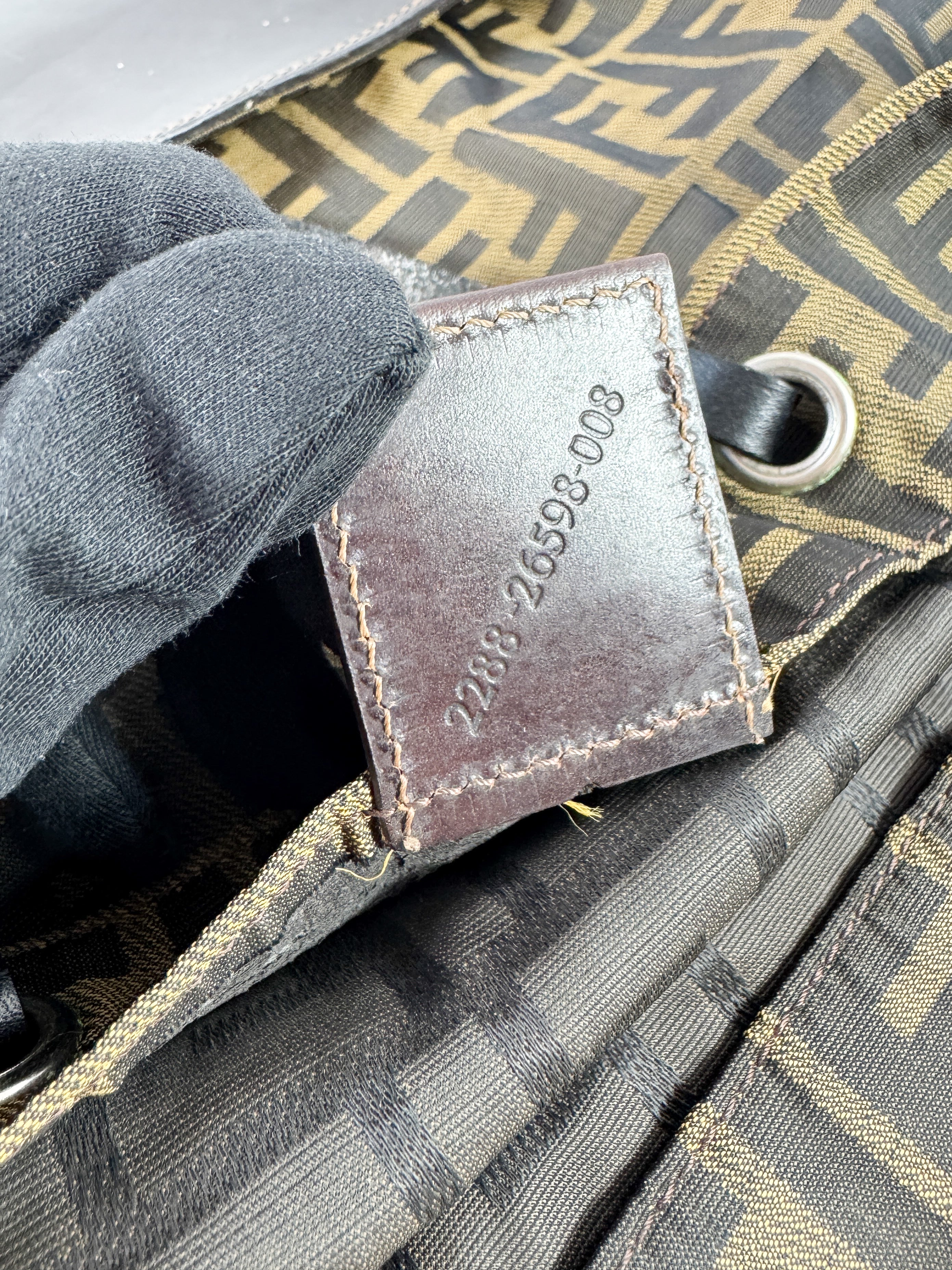 Fendi olive Zucca nylon tote 2288-26598-008