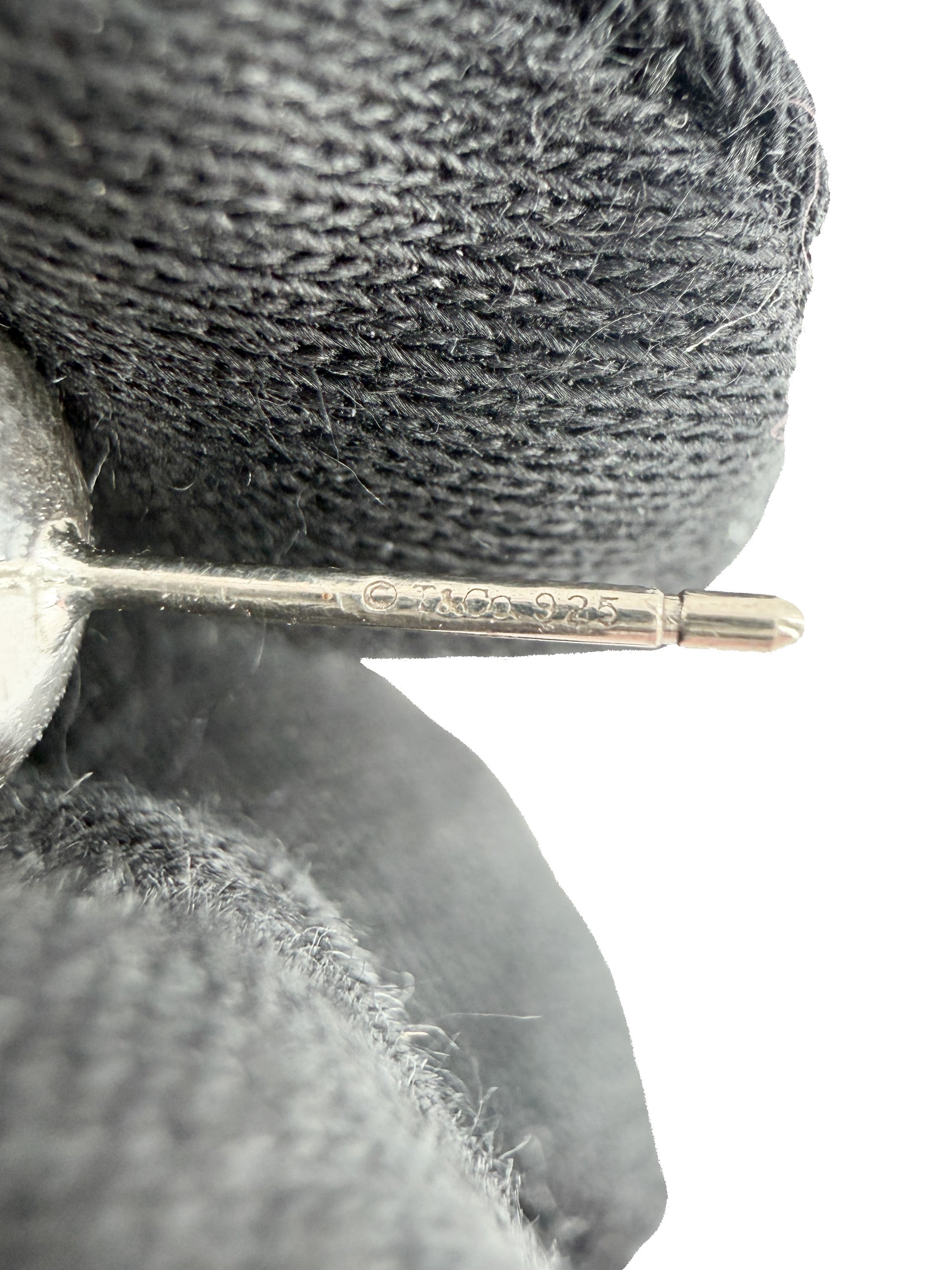 Tiffany & Co hardware sterling silver ball earrings