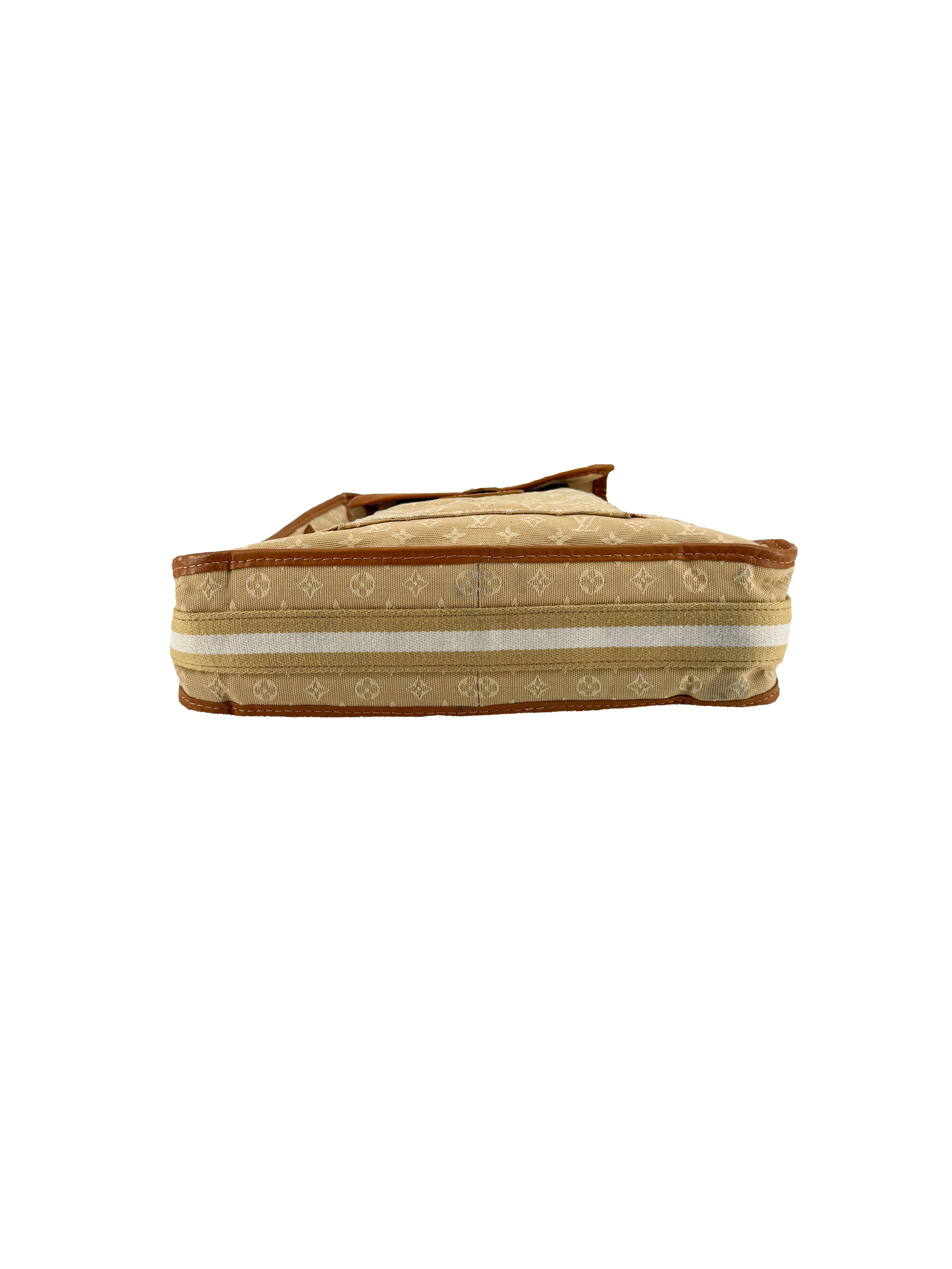 Louis Vuitton beige Mini Lin Mary Kate crossbody VI1024