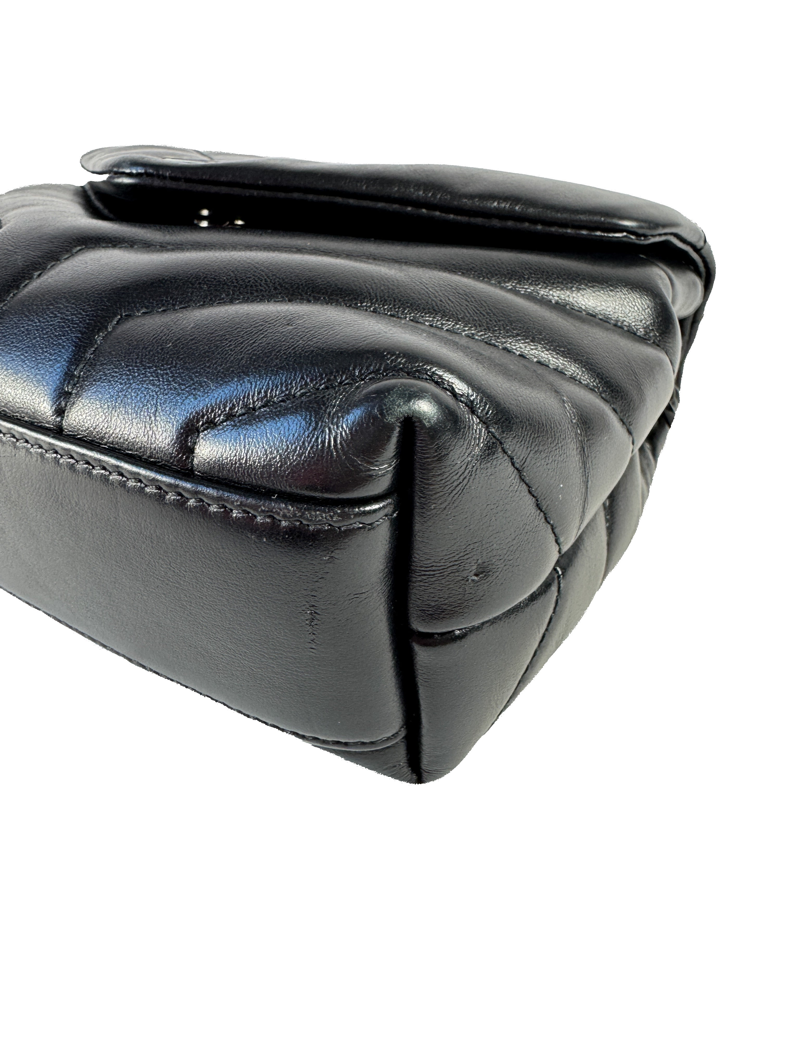 Saint Laurent black leather toy Lou BCI630951-1220