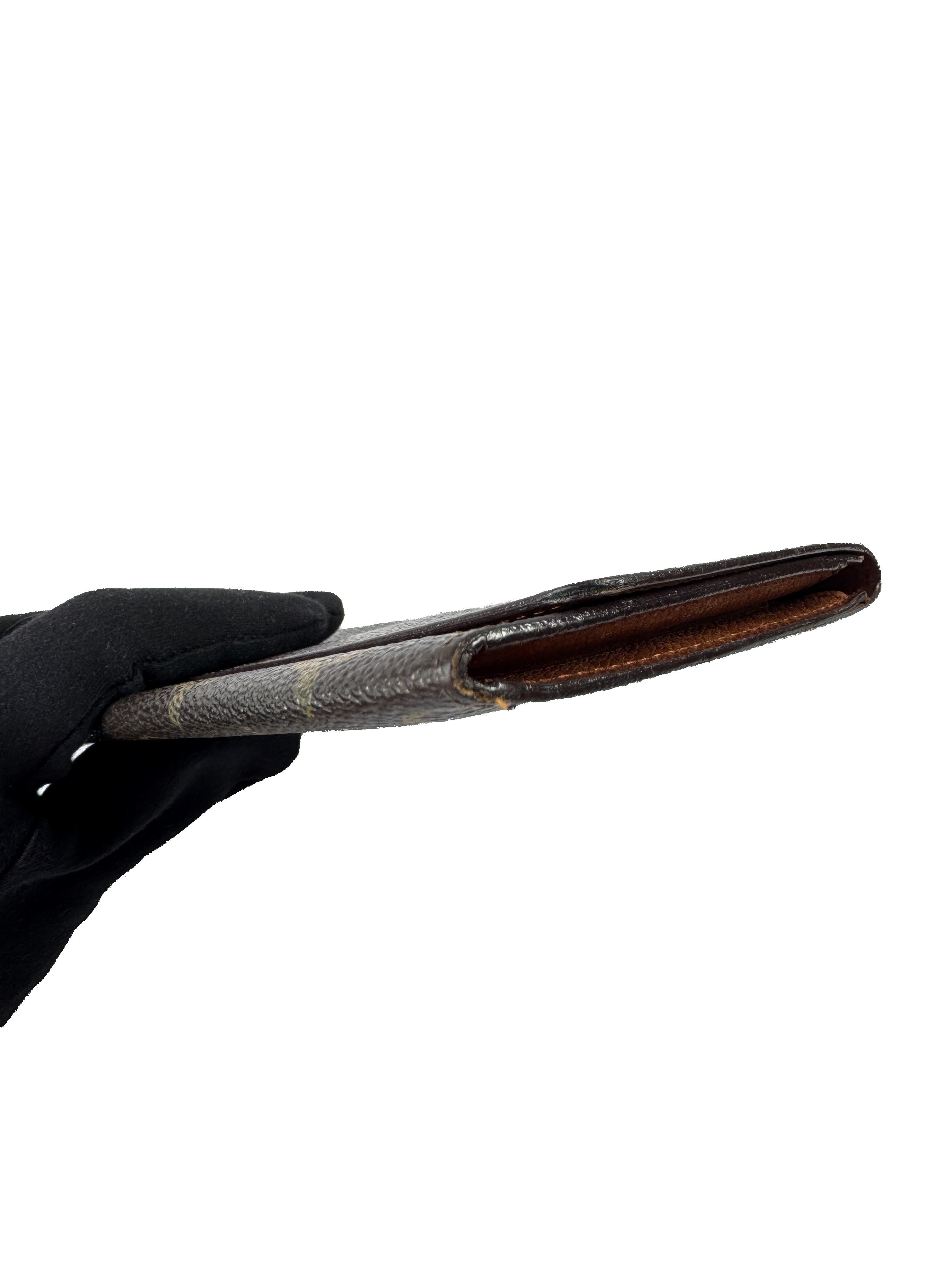 Louis Vuitton monogram porto yen cult credit long wallet MI8095