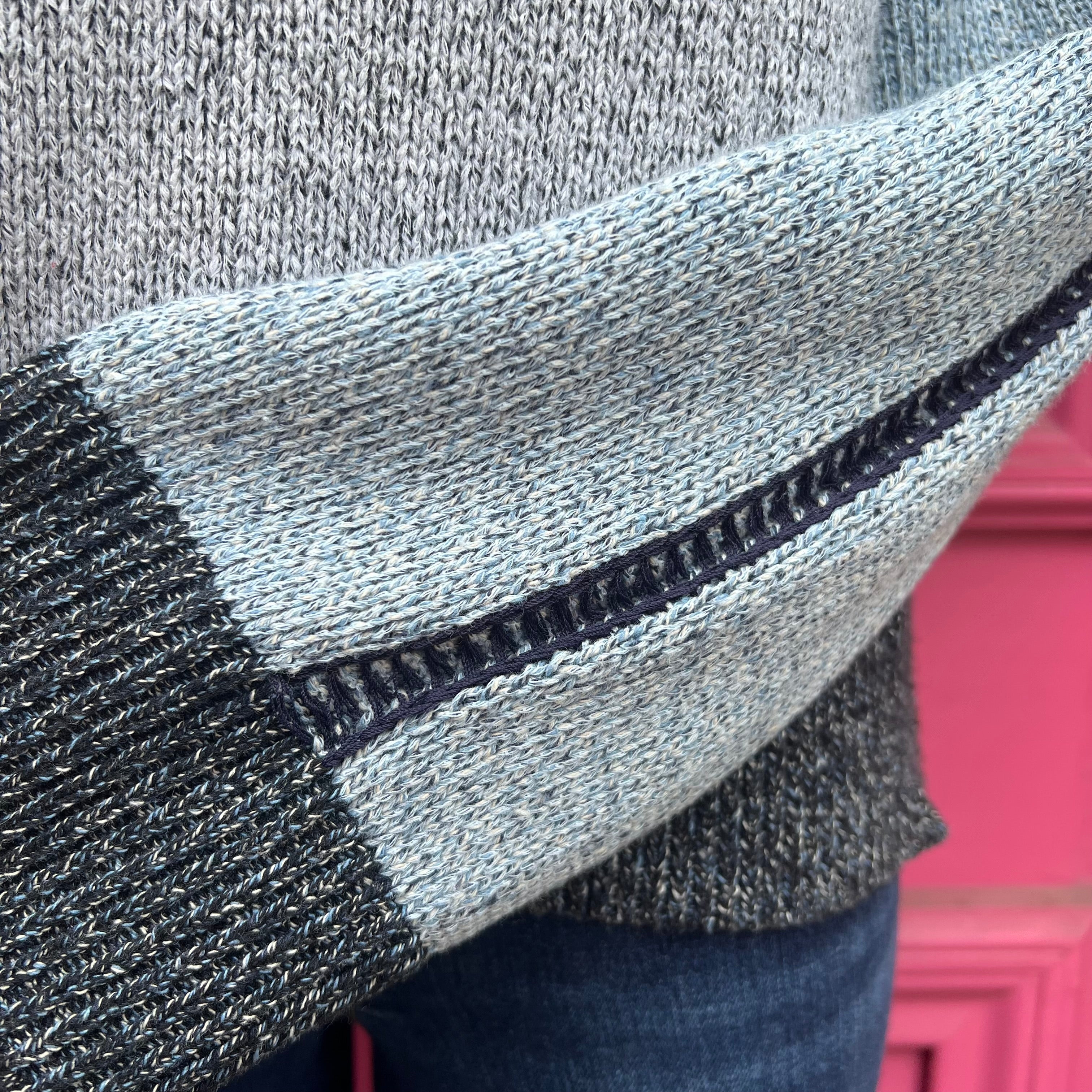 Derek Lam IO Crosby blue gray sweater size M