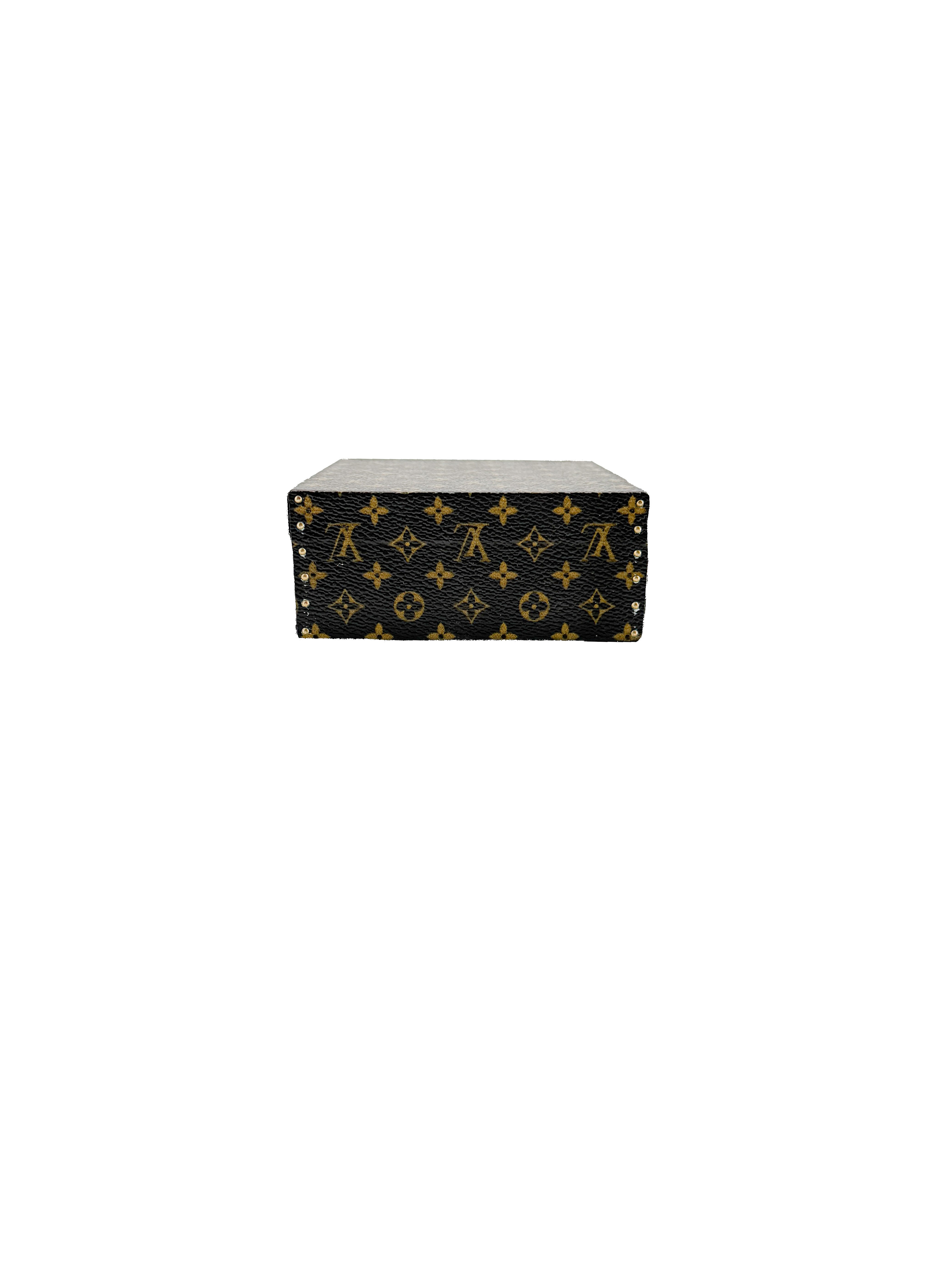 Louis Vuitton monogram medium ring box mini trunk AS4049