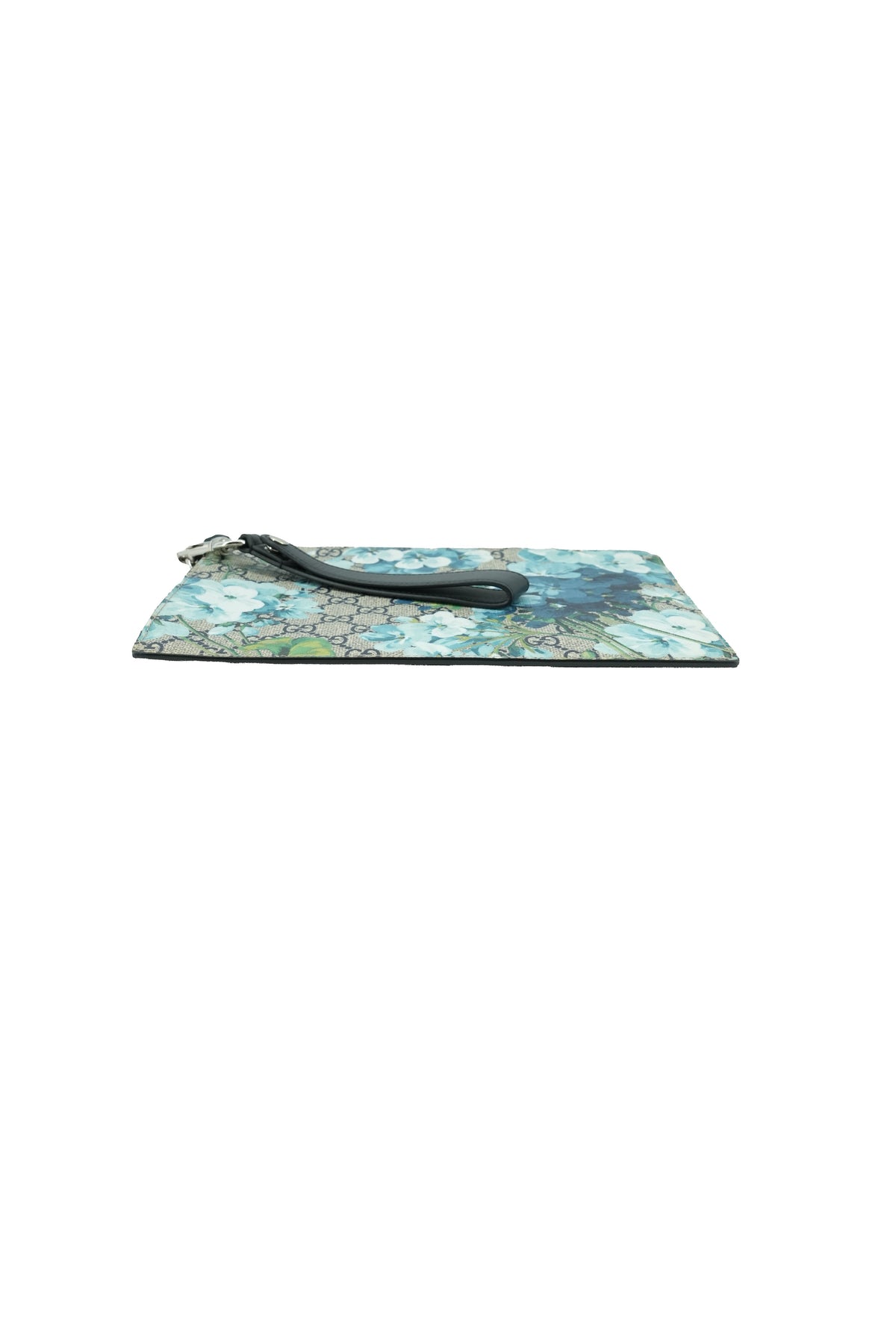 Gucci Blooms navy floral wristlet 1147