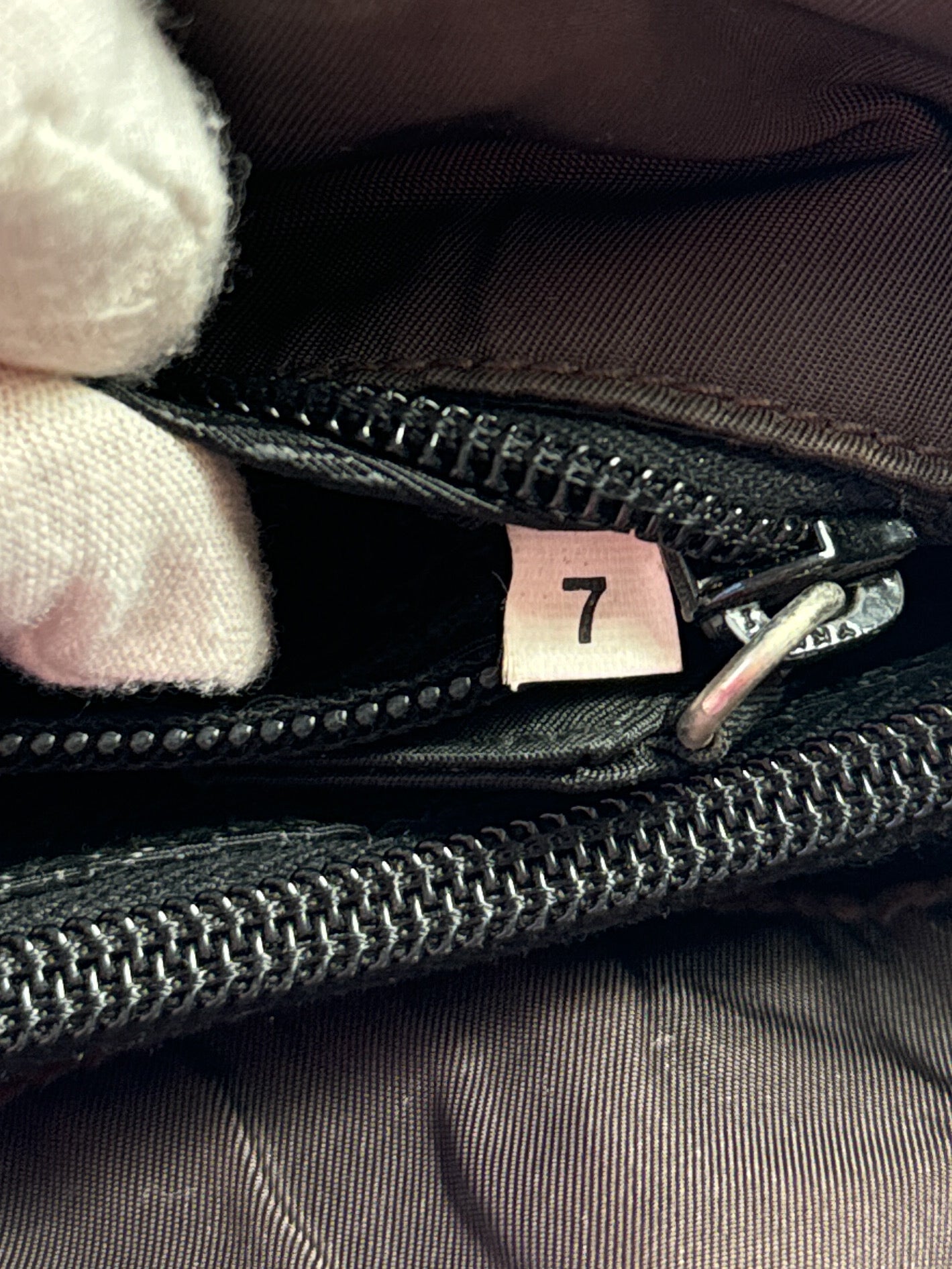 Prada brown nylon tote **as is**